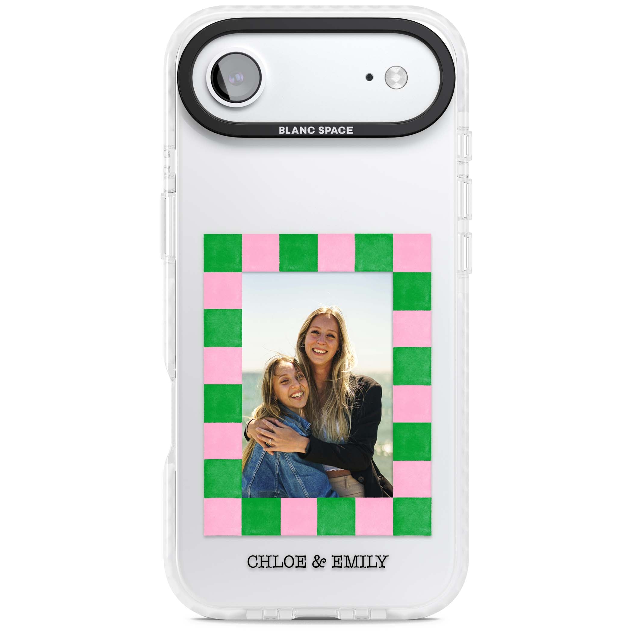 Riviera Check Photo cute iPhone case | Black Impact case for iPhone Air