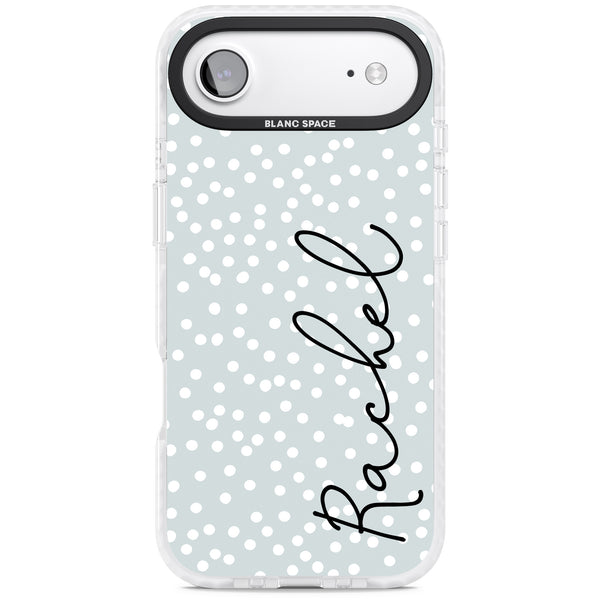 Personalised Vertical Cursive & Dots