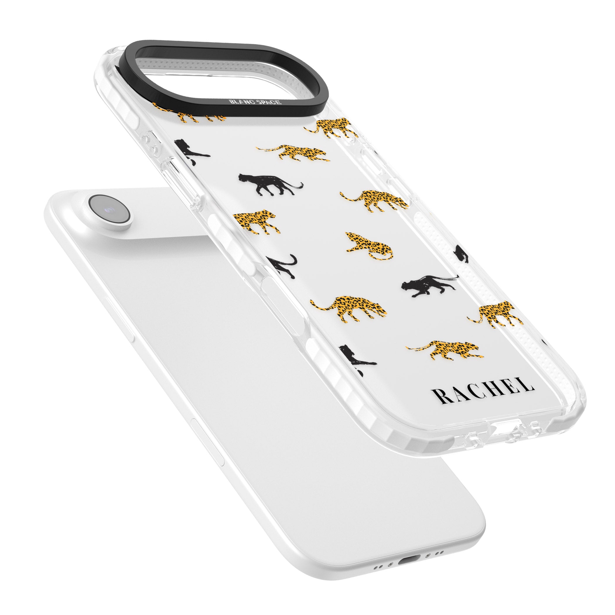 Personalised Jaguar Pattern iPhone 17 Air Impact Clear Phone Case Colours
