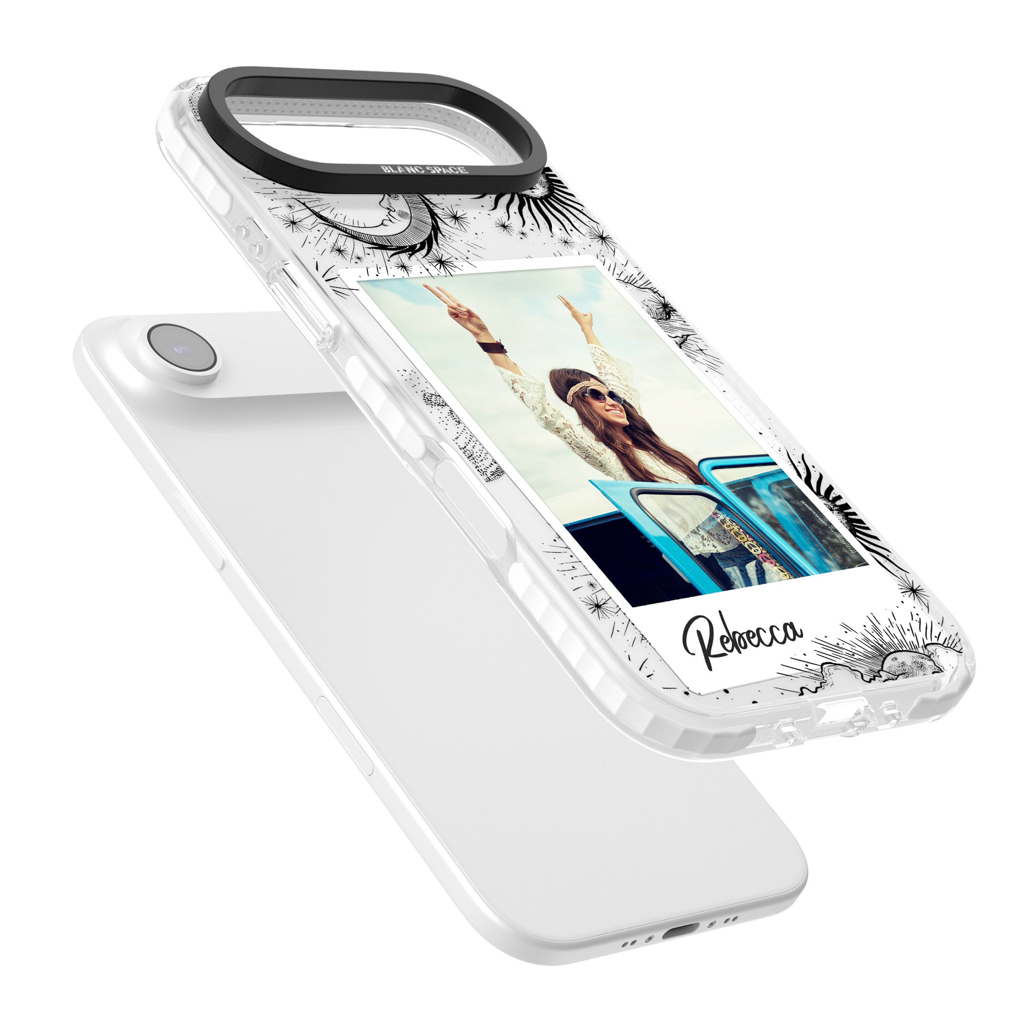 Personalised Astrology Instant Photo iPhone 17 Air Impact Clear Phone Case Colours