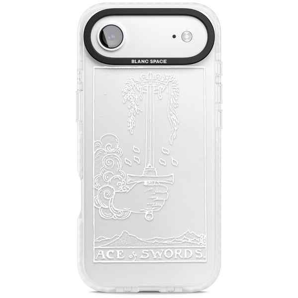 Personalised Ace Of Swords Tarot Card (White)