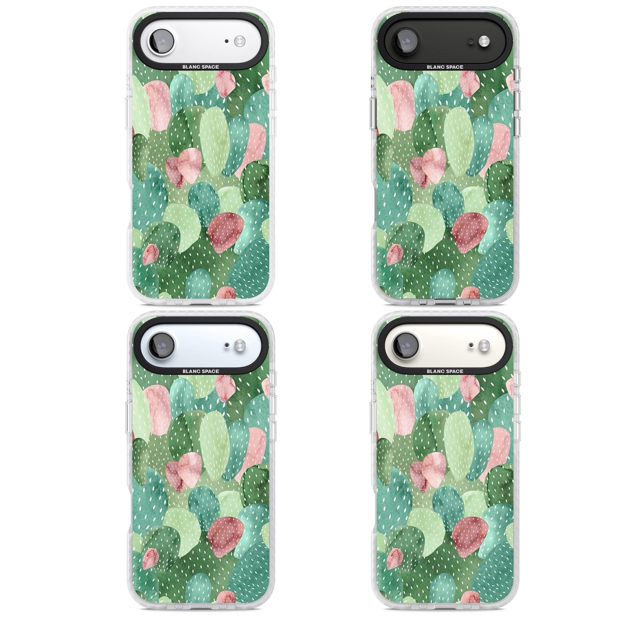 Cactus Charm iPhone 17 Air Impact Clear Phone Case APT Impact Protection
