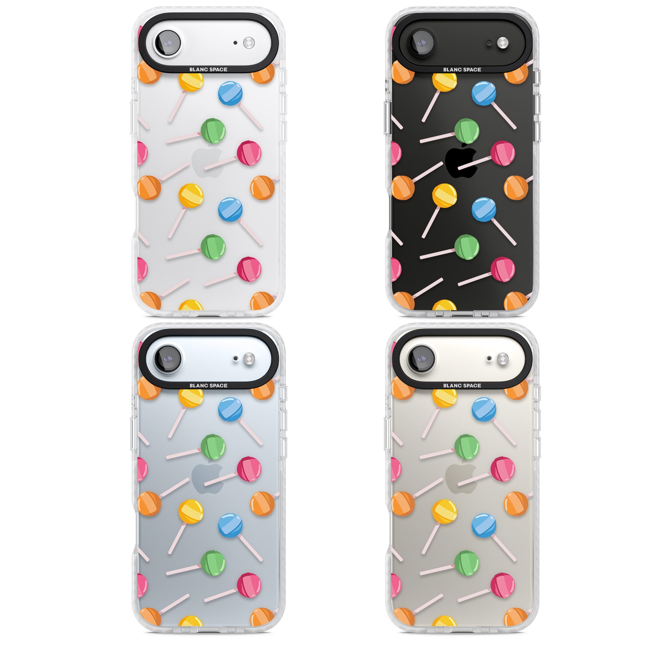 Lollipop Pattern iPhone 17 Air Impact Clear Phone Case APT Impact Protection