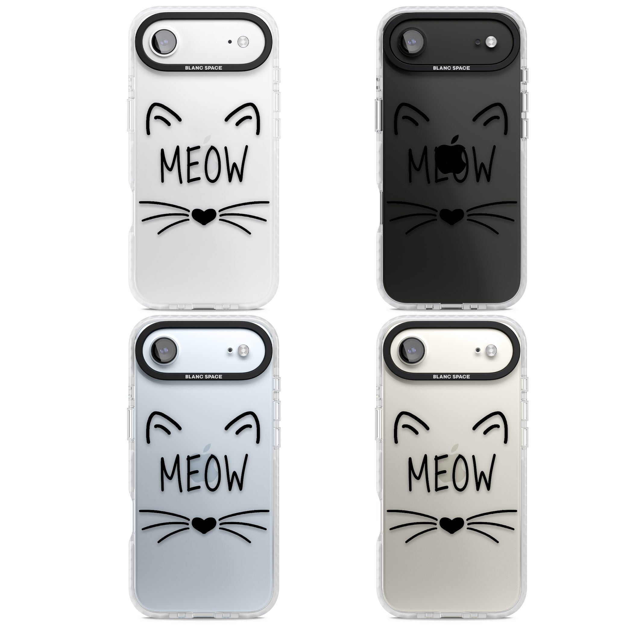 Cat Whiskers iPhone 17 Air Impact Clear Phone Case APT Impact Protection