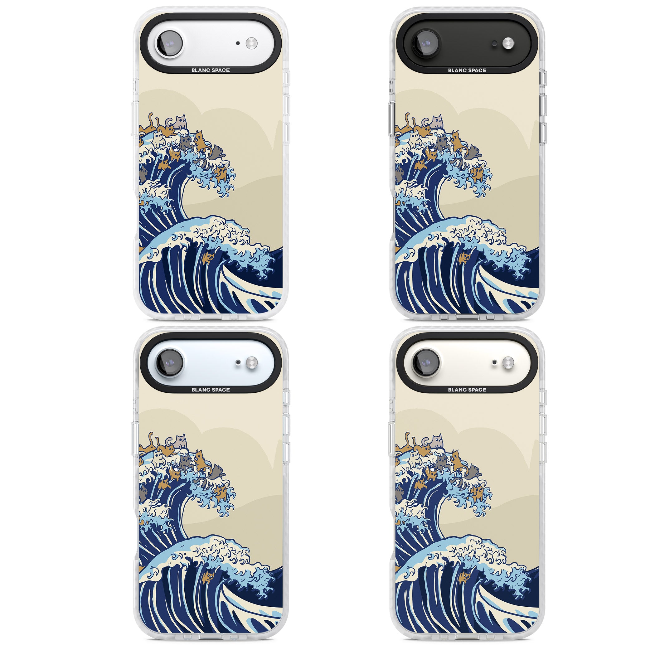 The Great Cat Wave iPhone 17 Air Impact Clear Phone Case APT Impact Protection
