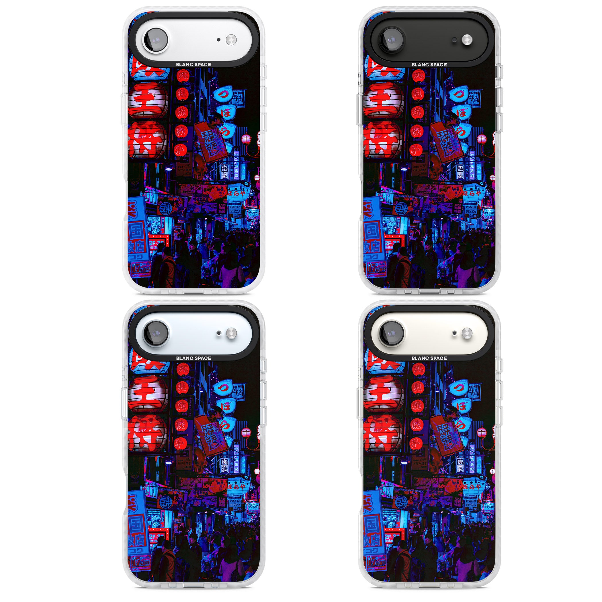 Neon City Nights iPhone 17 Air Impact Clear Phone Case APT Impact Protection