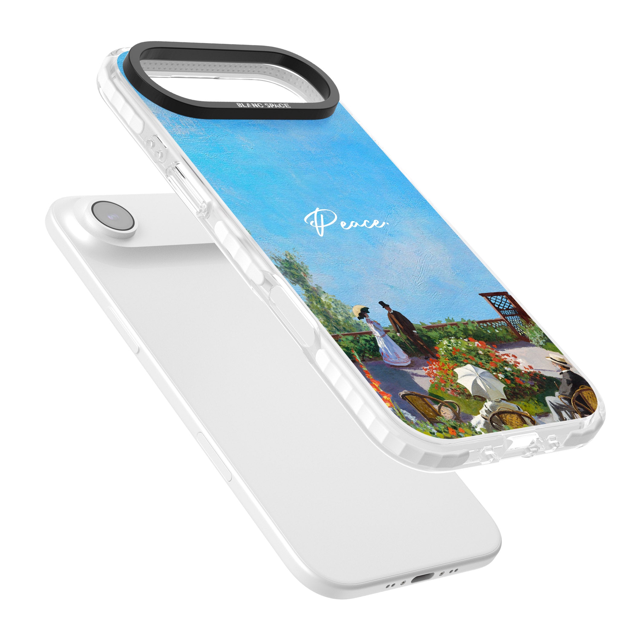Monet Garden Terrace iPhone 17 Air Impact Clear Phone Case Colours