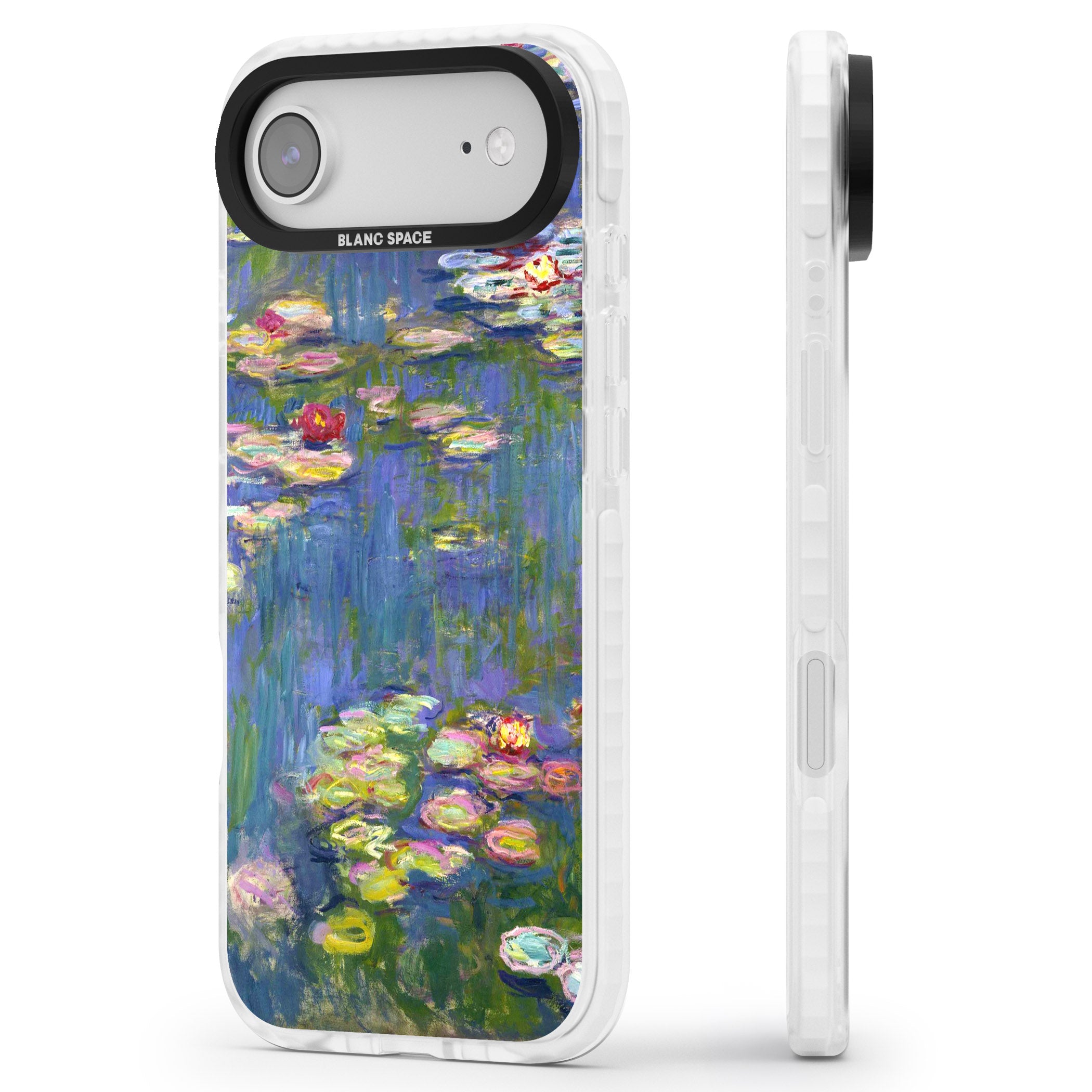 Water Lilies II iPhone 17 Air Impact Clear Phone Case Side Profile