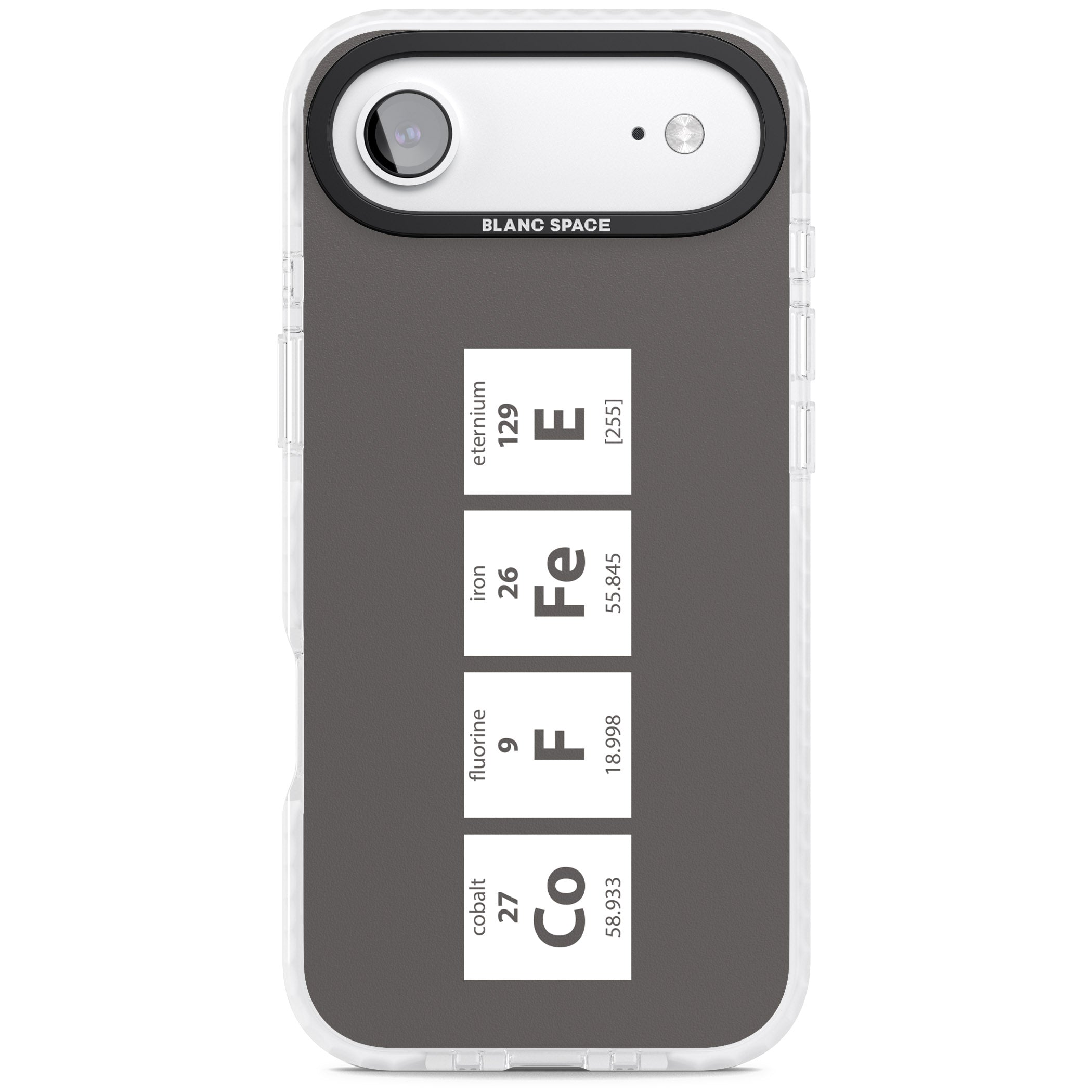 Coffee Element (Grey) iPhone 17 Air Impact Clear Phone Case