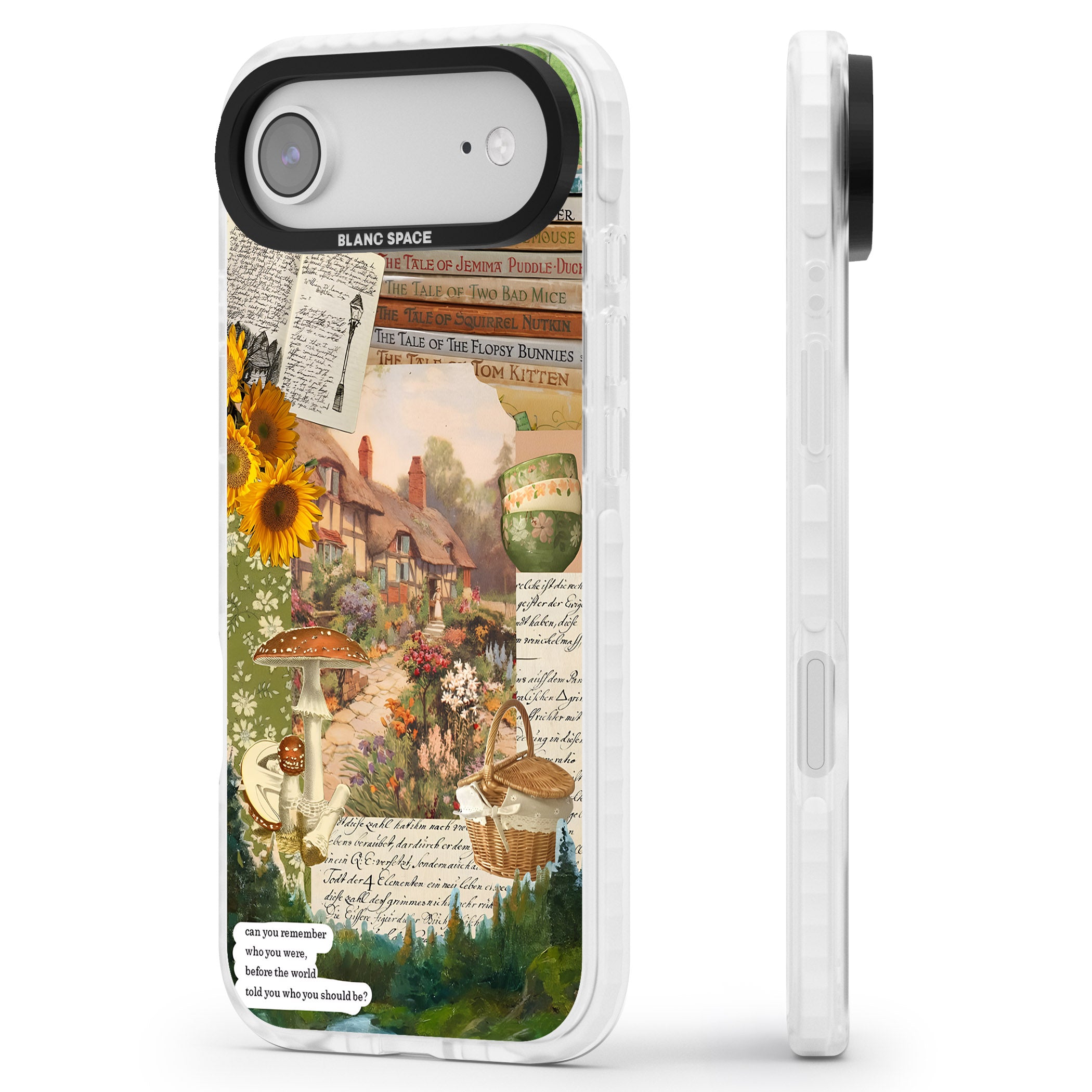 Bookworm iPhone 17 Air Impact Clear Phone Case Side Profile