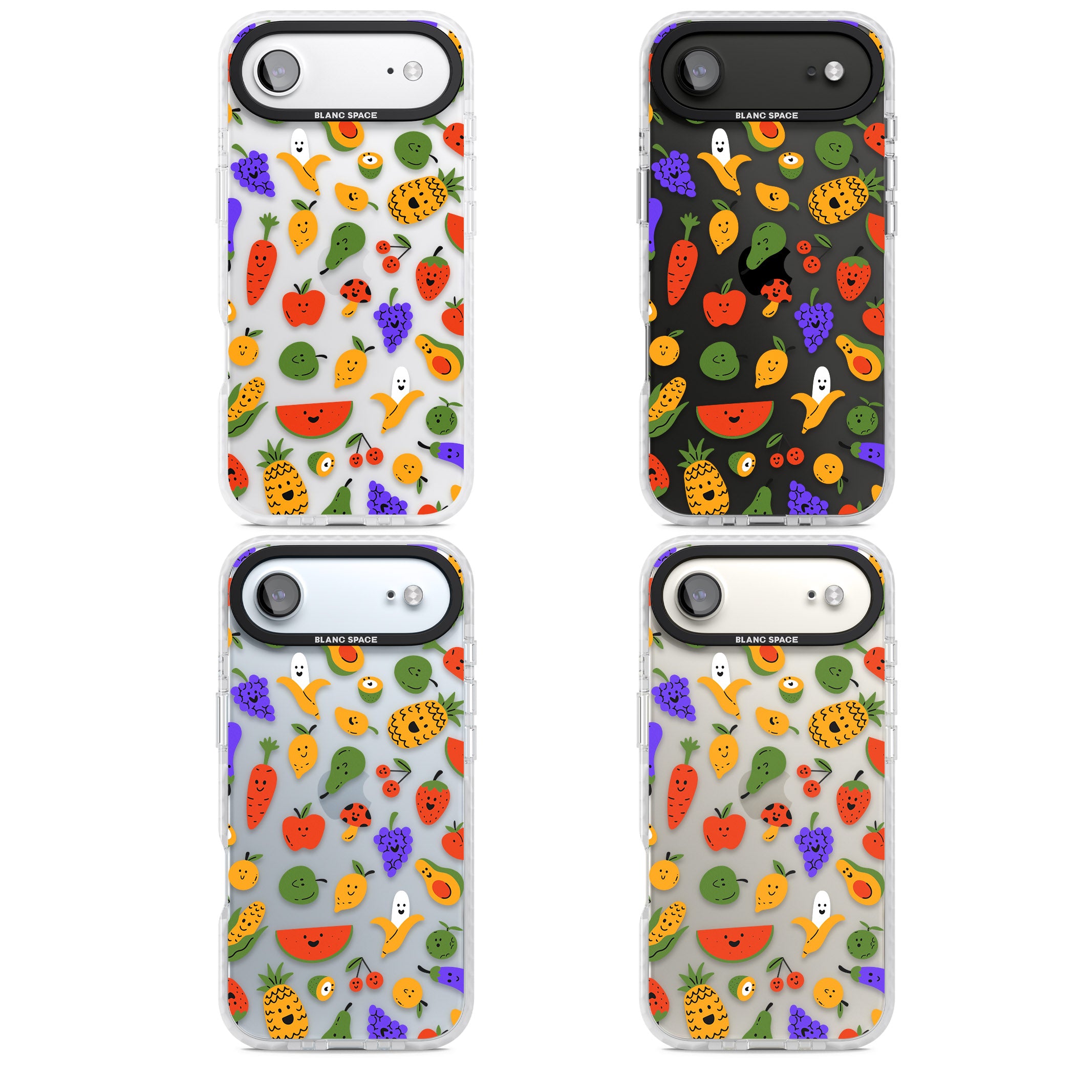 Playful Fruit Kawaii iPhone 17 Air Impact Clear Phone Case APT Impact Protection