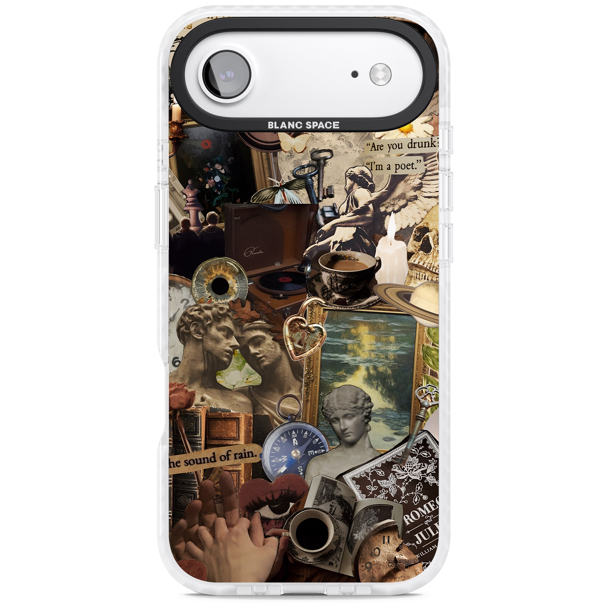 Vintage Academia Collage iPhone 17 Air Impact Clear Phone Case