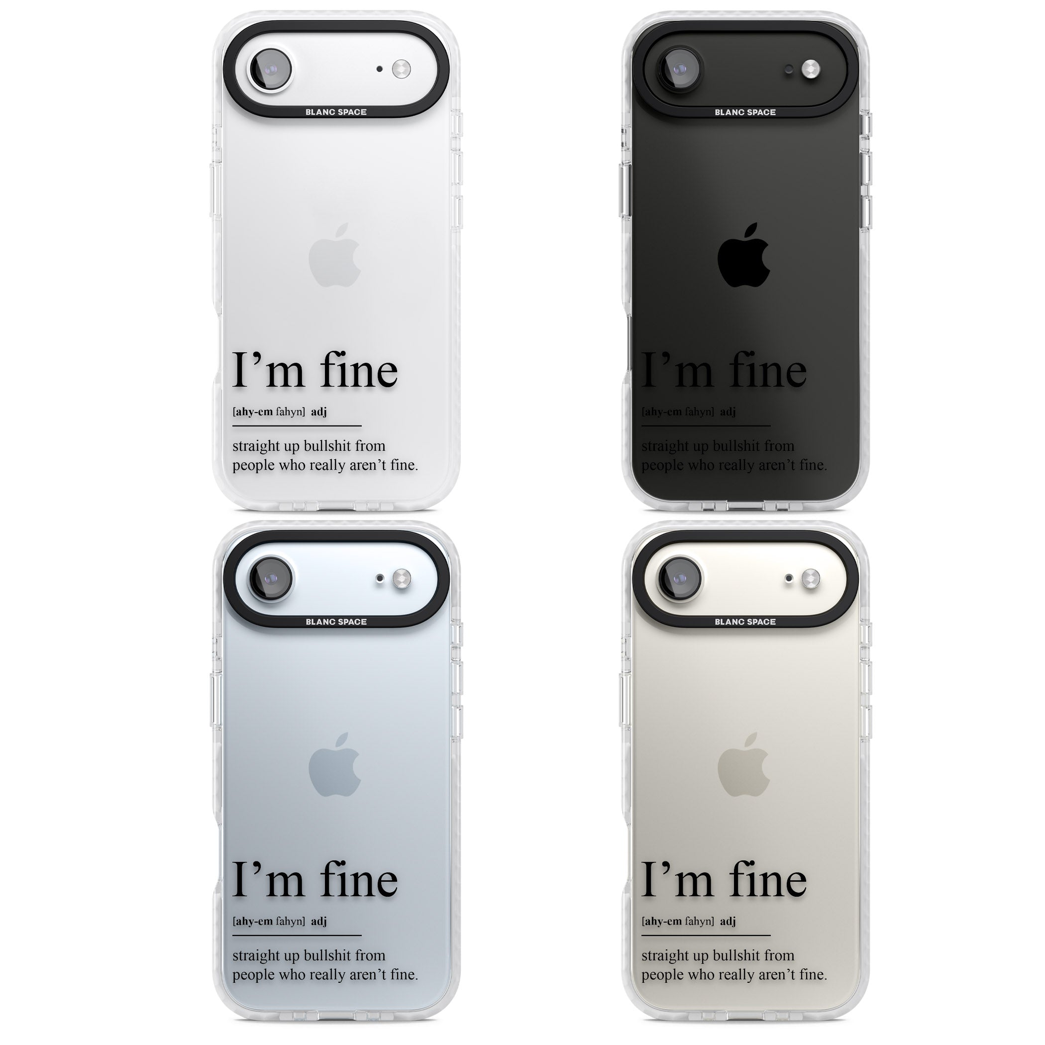 Im Fine iPhone 17 Air Impact Clear Phone Case APT Impact Protection