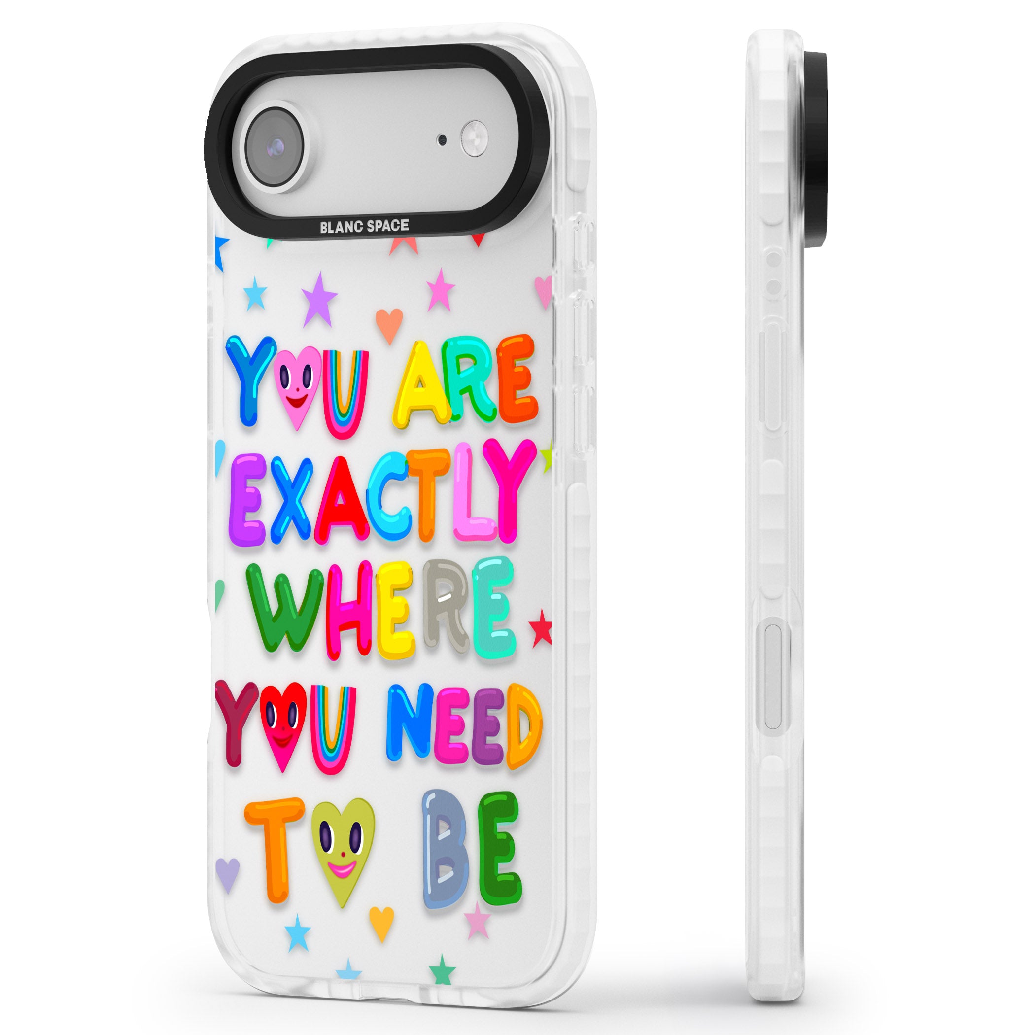 Exactly Where You Need To Be iPhone 17 Air Impact Clear Phone Case Side Profile