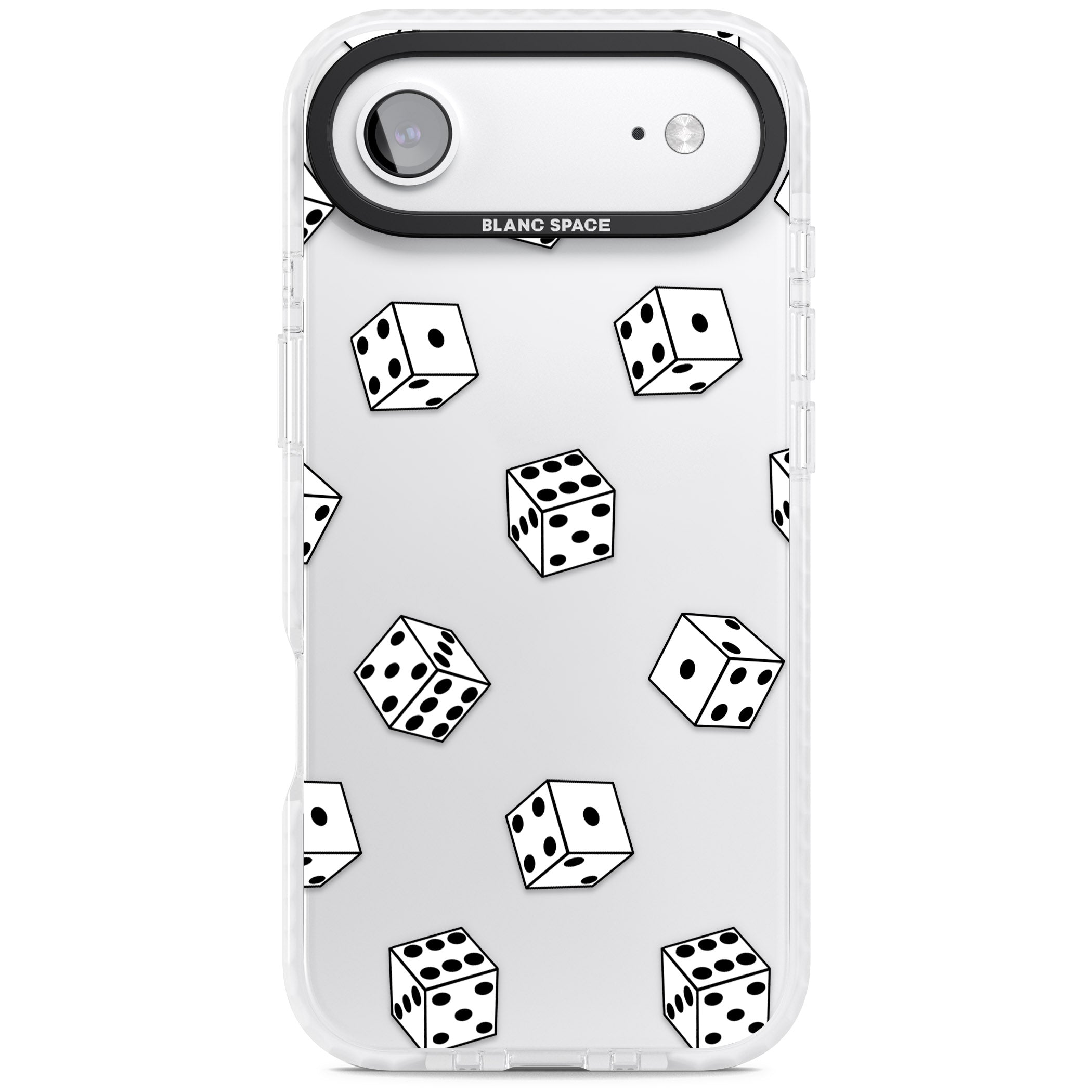 Clear Dice Pattern iPhone 17 Air Impact Clear Phone Case