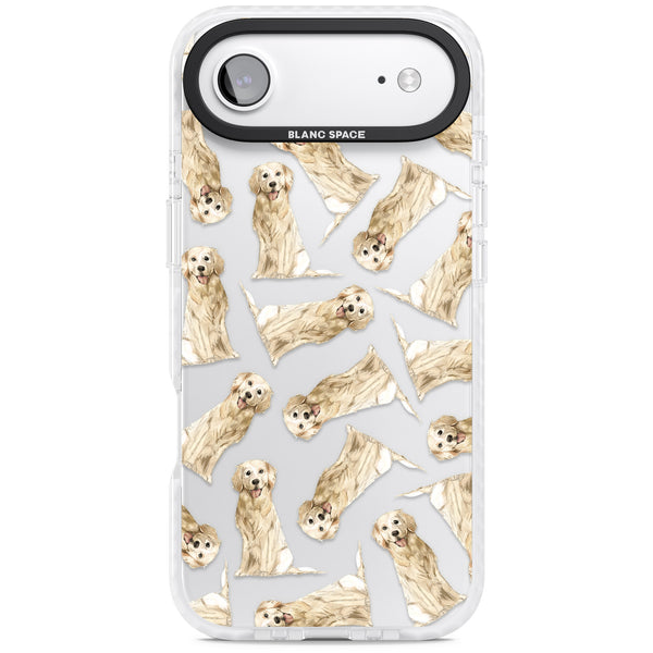 Golden Retriever Watercolor Pattern