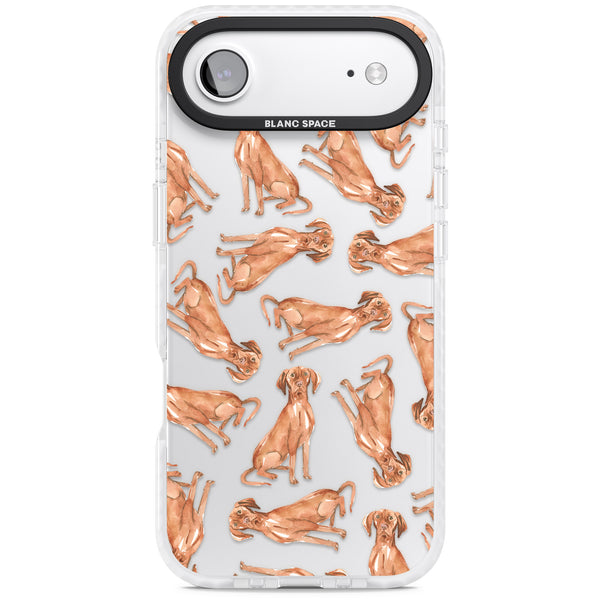 Hungarian Vizsla Watercolor Pattern