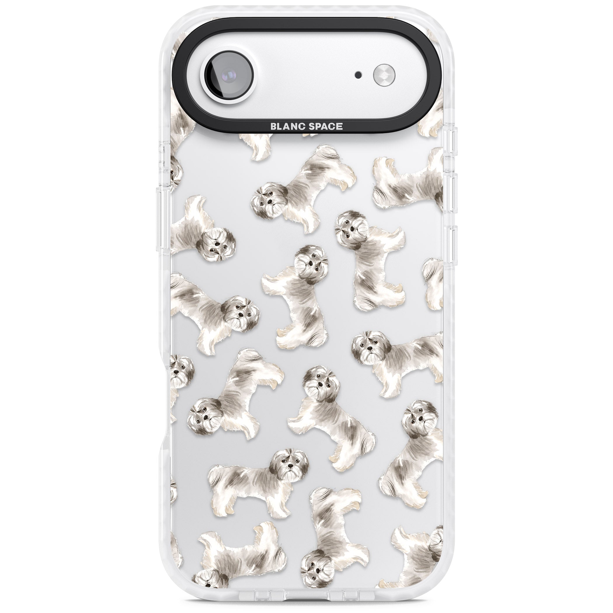 Shih Tzu Dog Pattern iPhone 17 Air Impact Clear Phone Case