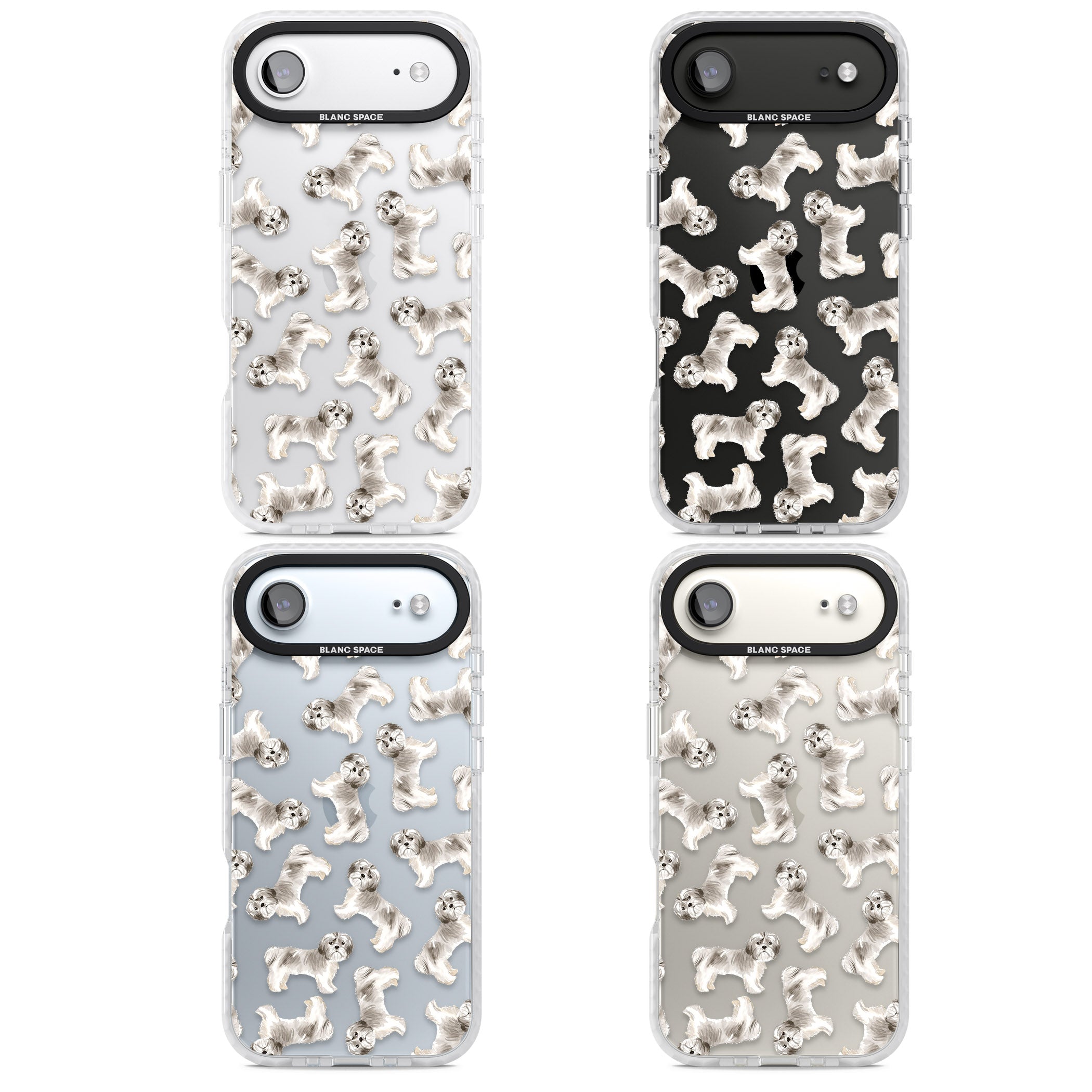 Shih Tzu Dog Pattern iPhone 17 Air Impact Clear Phone Case APT Impact Protection