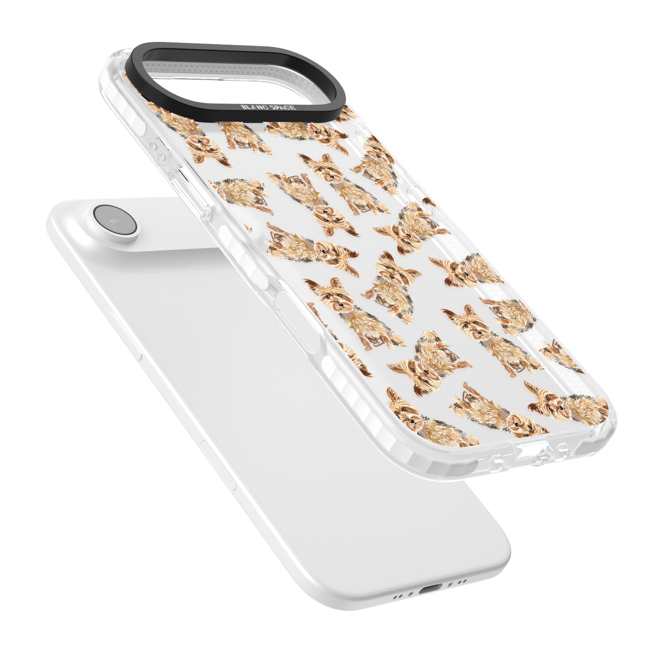 Yorkshire Terrier Dog Pattern iPhone 17 Air Impact Clear Phone Case Colours