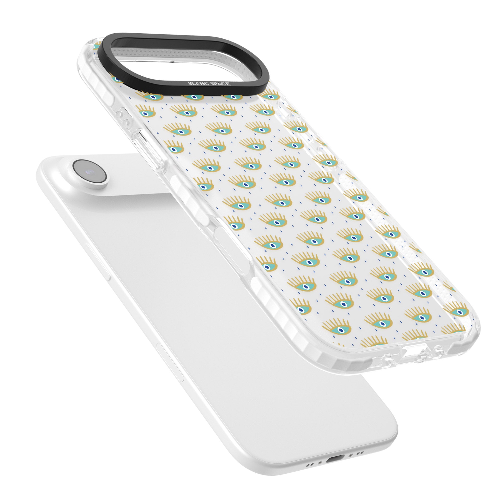 Crying Eyes Pattern iPhone 17 Air Impact Clear Phone Case Colours