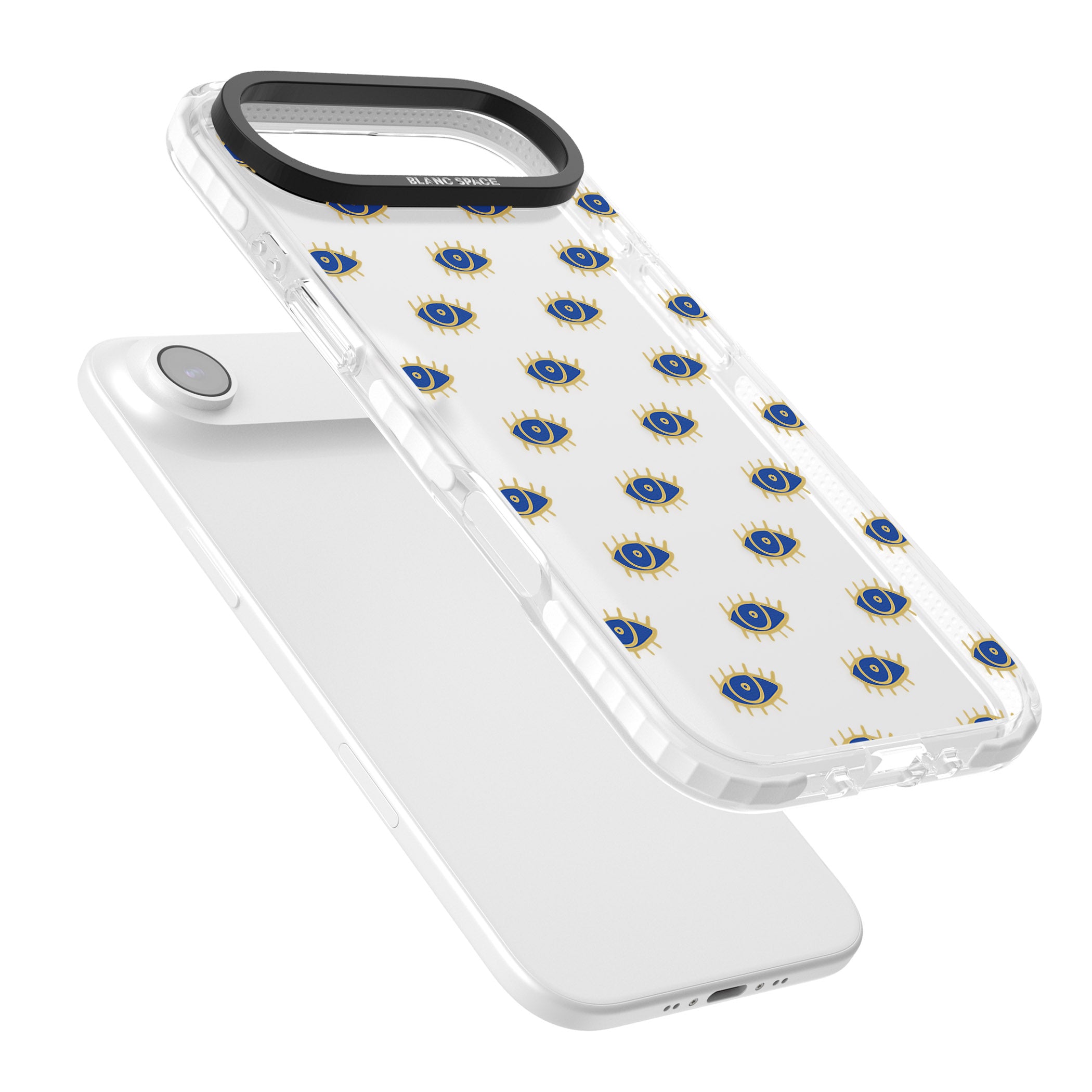 Psychedelic Eyes Pattern Classic iPhone 17 Air Impact Clear Phone Case Colours