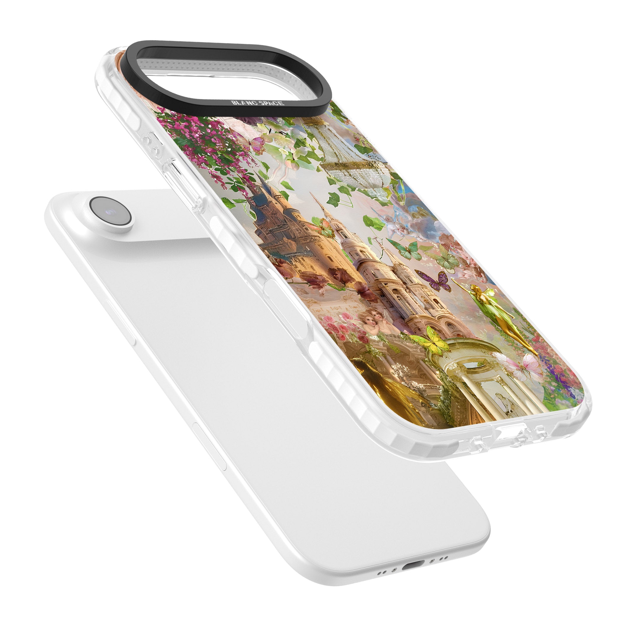 Fairies & Castles Collage iPhone 17 Air Impact Clear Phone Case Colours