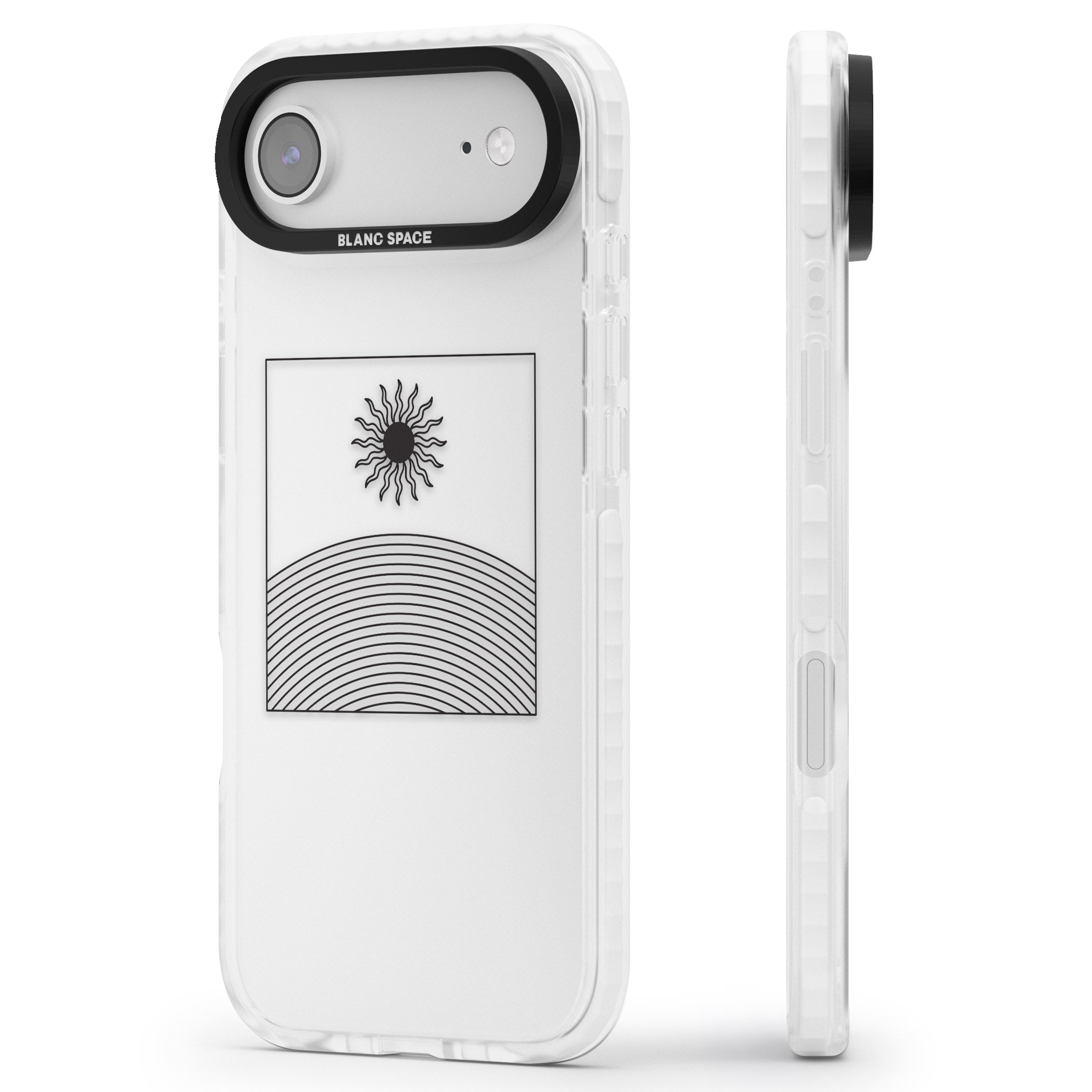 Cosmic Radiance iPhone 17 Air Impact Clear Phone Case Side Profile