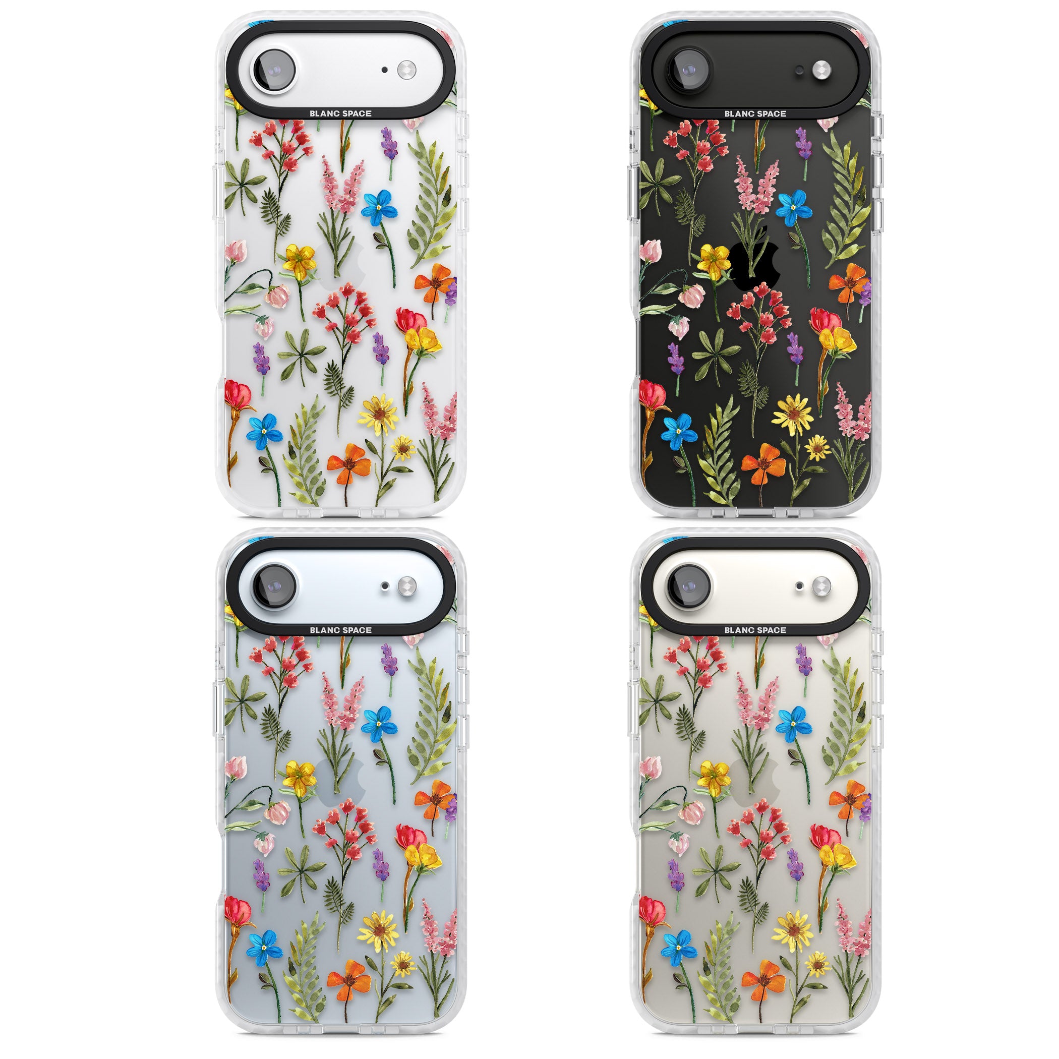 Spring Botanicals iPhone 17 Air Impact Clear Phone Case APT Impact Protection