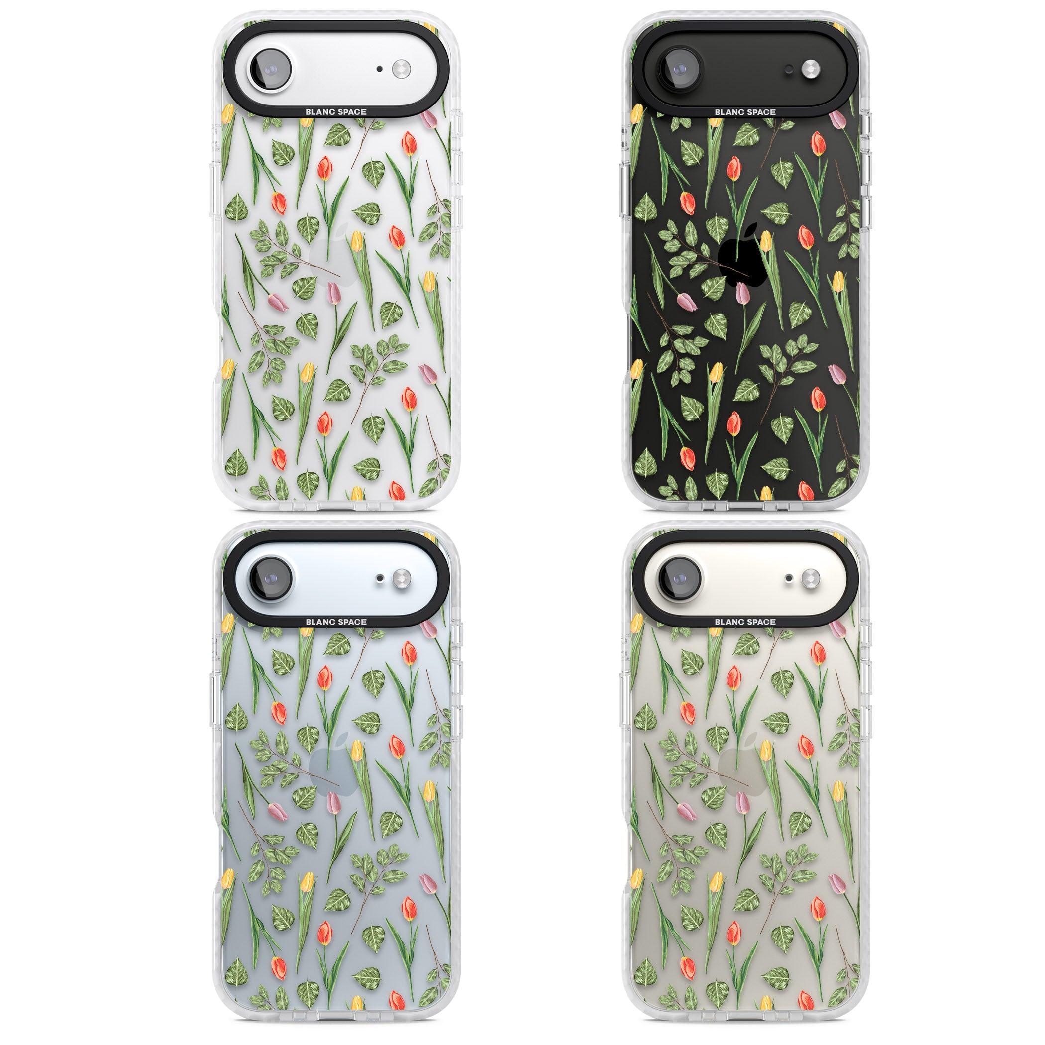 Spring Tulips Floral iPhone 17 Air Impact Clear Phone Case APT Impact Protection