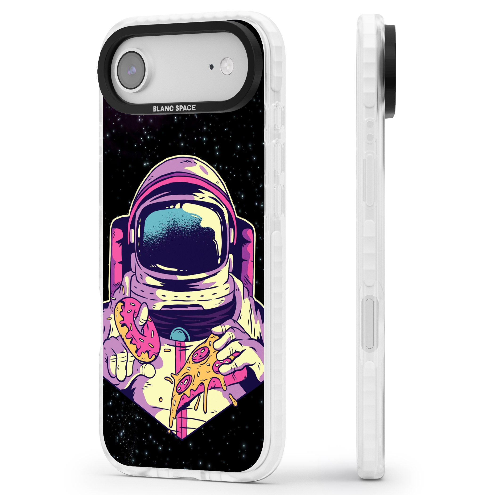 Astro Cheat Meal iPhone 17 Air Impact Clear Phone Case Side Profile