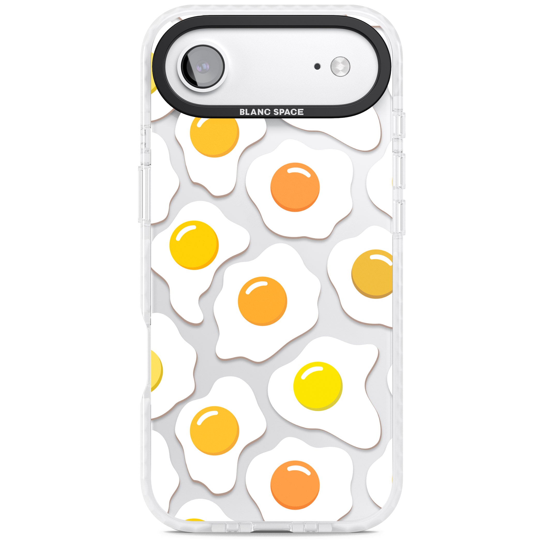 Fried Egg Pattern iPhone 17 Air Impact Clear Phone Case