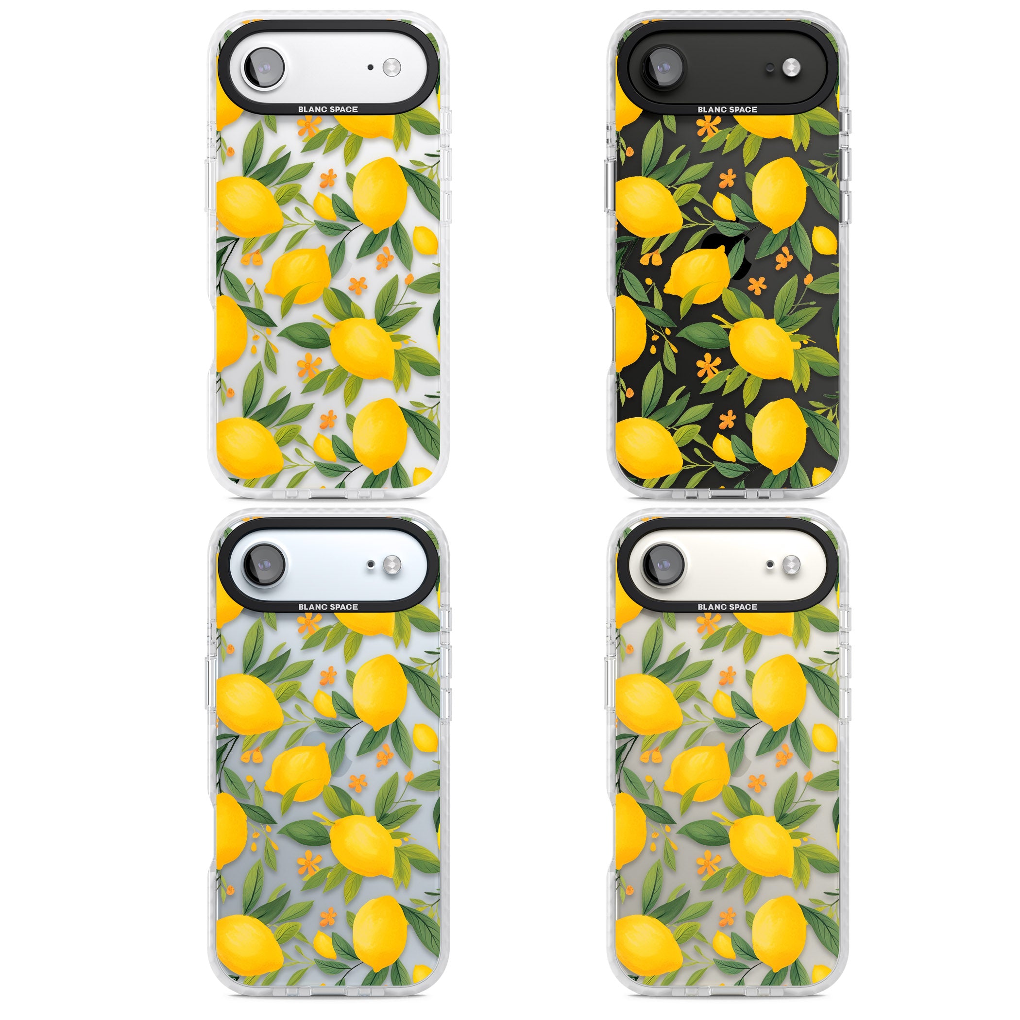Lemon Pattern iPhone 17 Air Impact Clear Phone Case APT Impact Protection