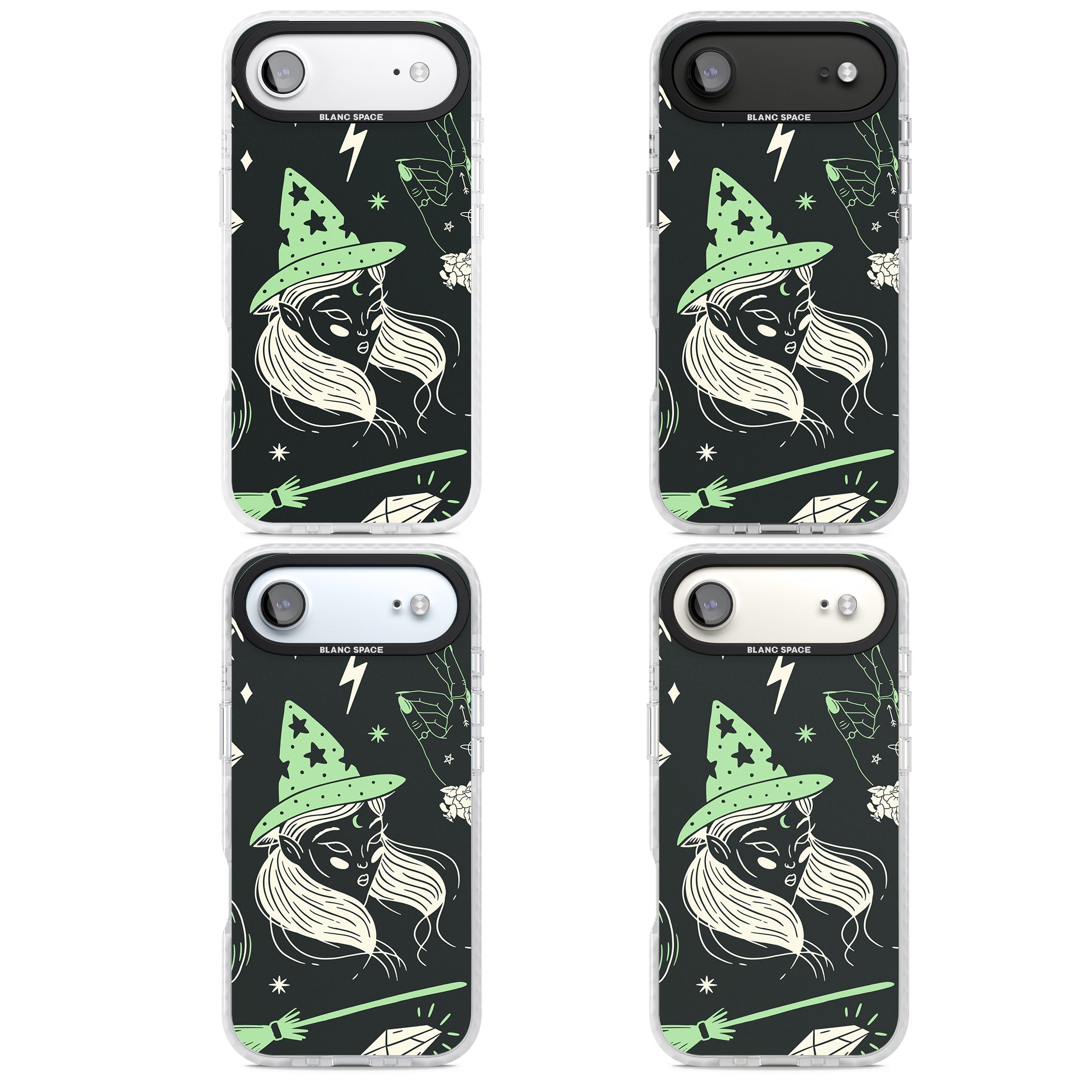 Astrology Witch Pattern iPhone 17 Air Impact Clear Phone Case APT Impact Protection