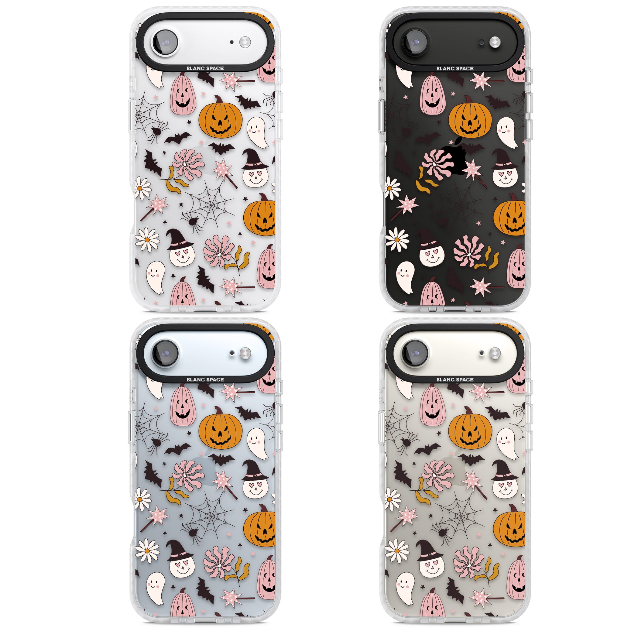 Spooky Mix iPhone 17 Air Impact Clear Phone Case APT Impact Protection