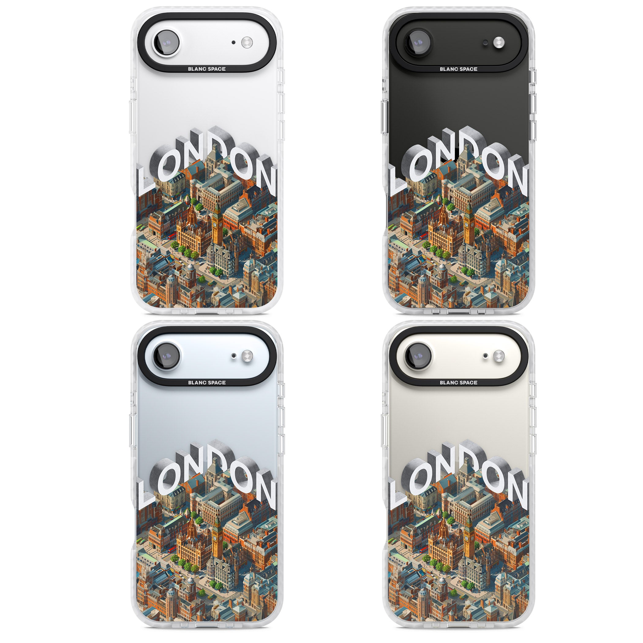 London iPhone 17 Air Impact Clear Phone Case APT Impact Protection