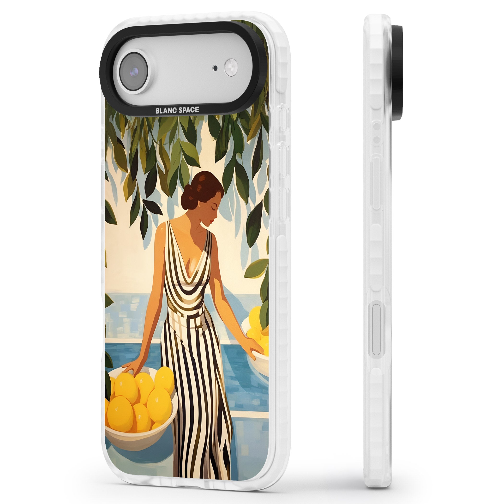 Lemon Picking iPhone 17 Air Impact Clear Phone Case Side Profile