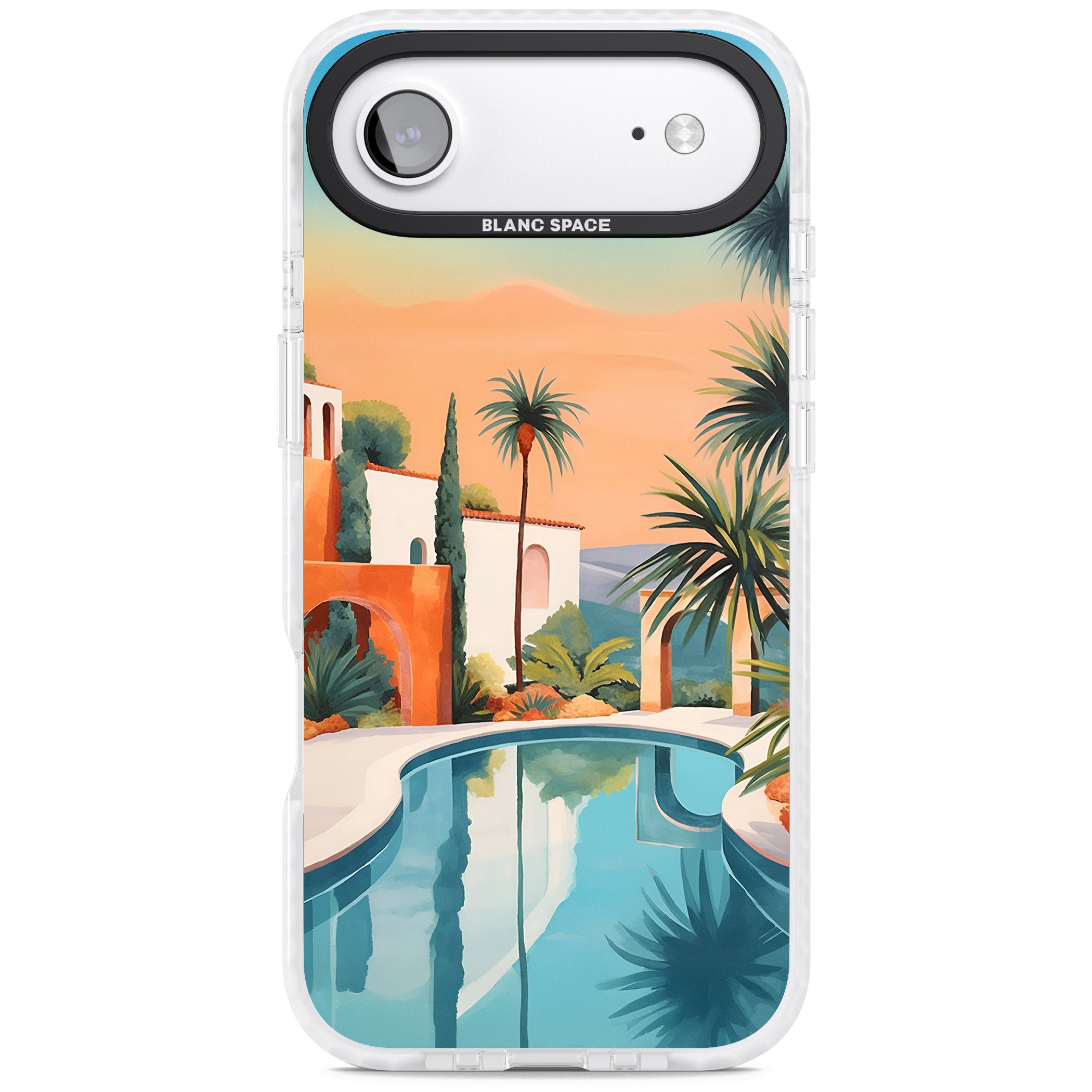Villa Sunset iPhone 17 Air Impact Clear Phone Case