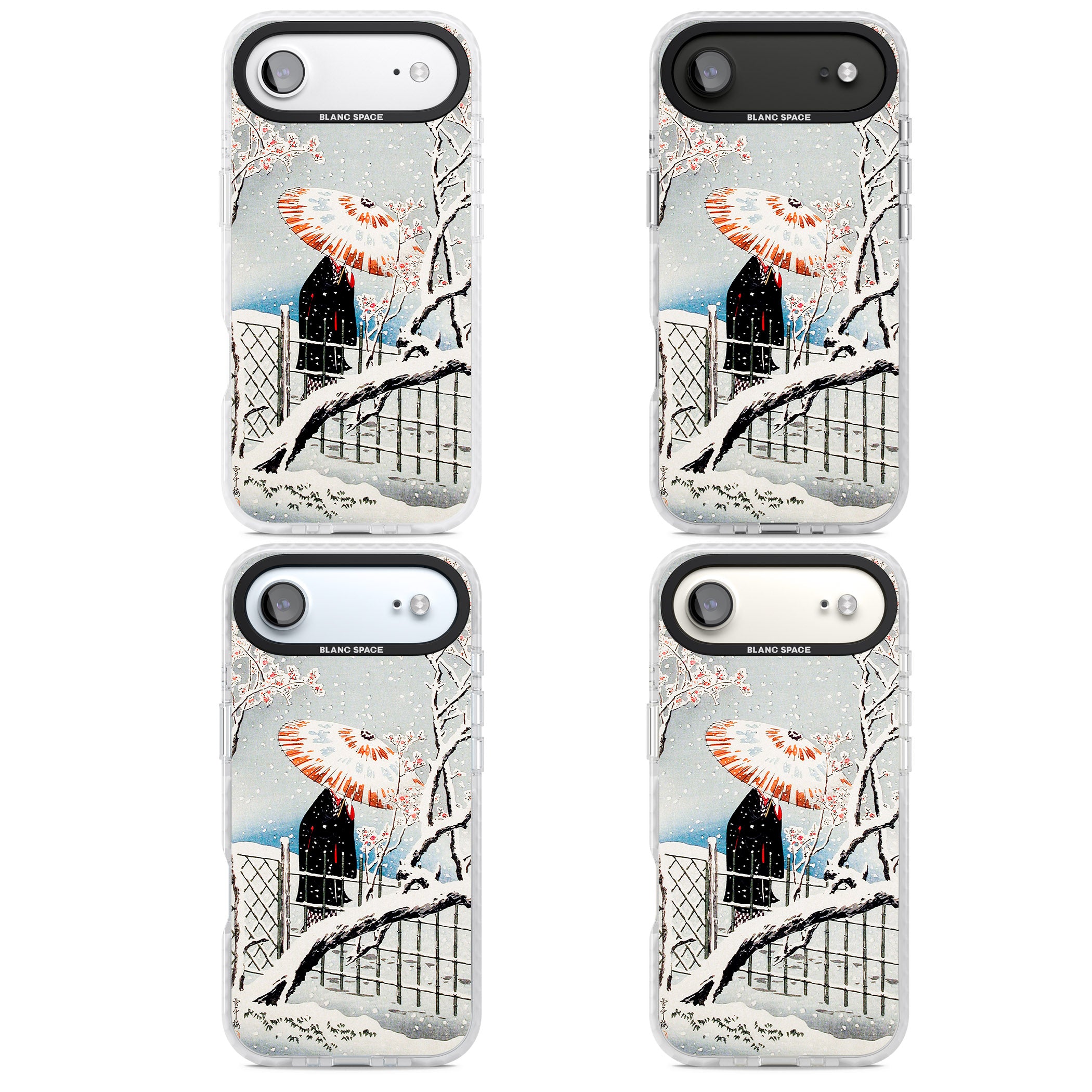 Plum Tree In Snow By Hiroaki Takahashi iPhone 17 Air Impact Clear Phone Case APT Impact Protection