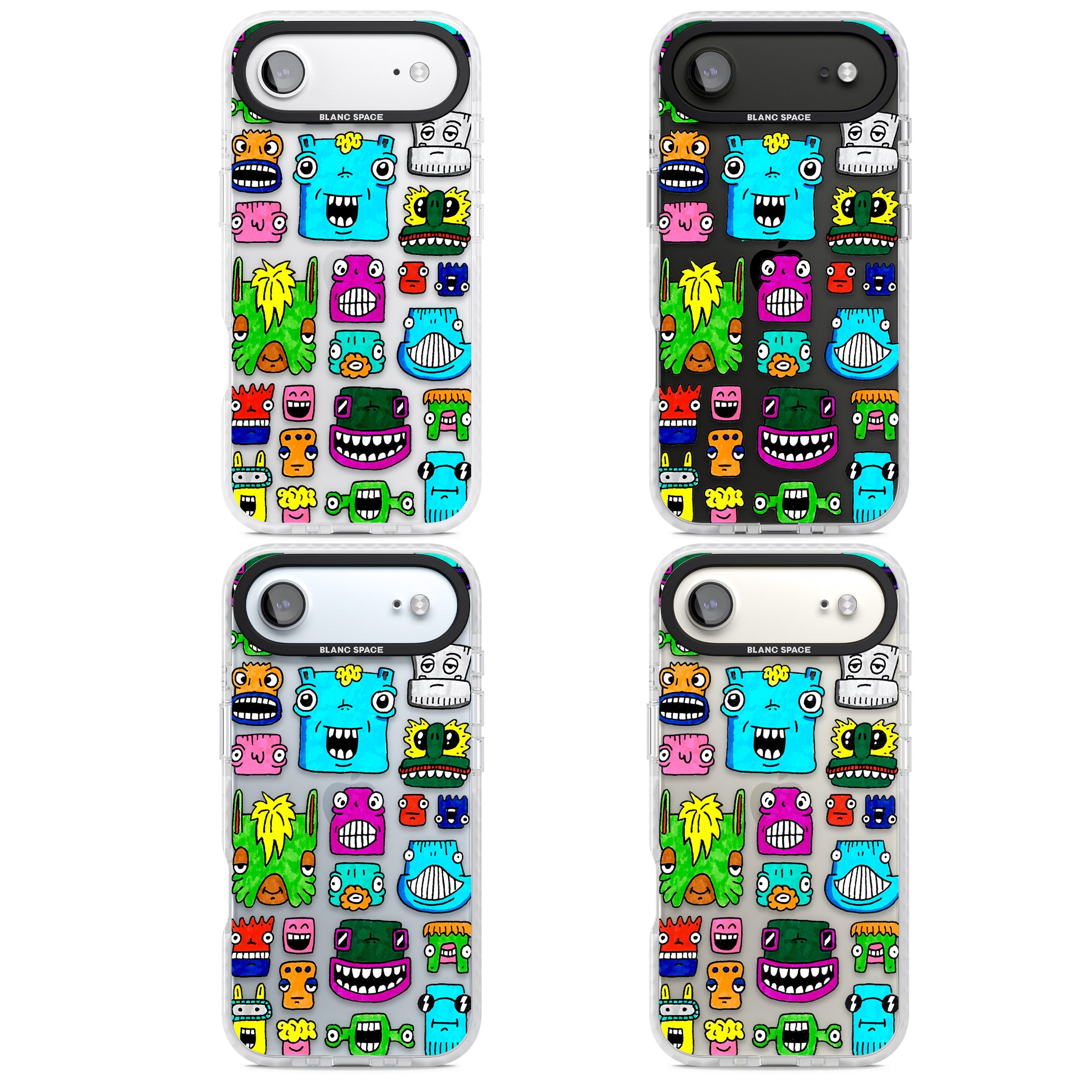 Burst Heads Colour iPhone 17 Air Impact Clear Phone Case APT Impact Protection