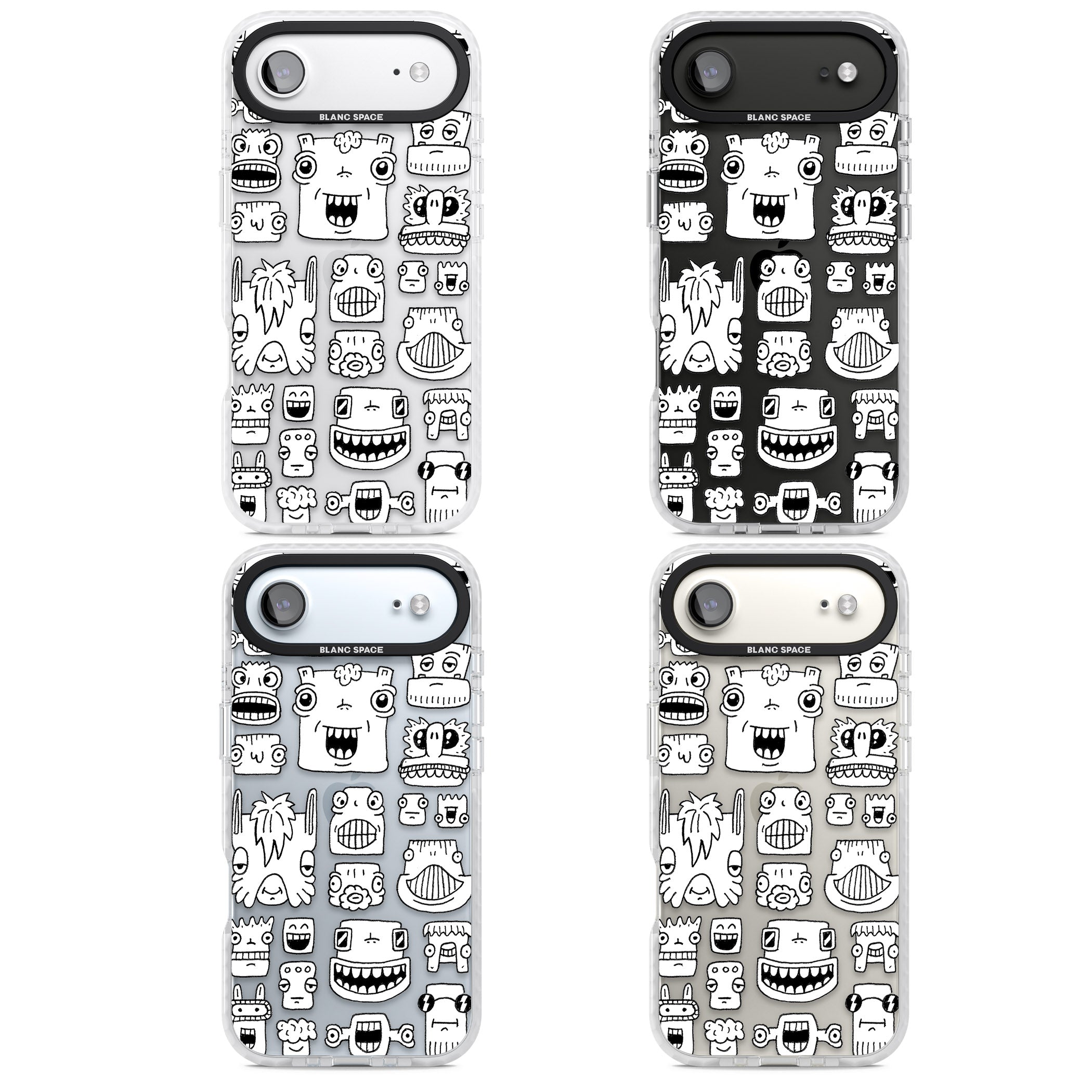 Burst Heads iPhone 17 Air Impact Clear Phone Case APT Impact Protection