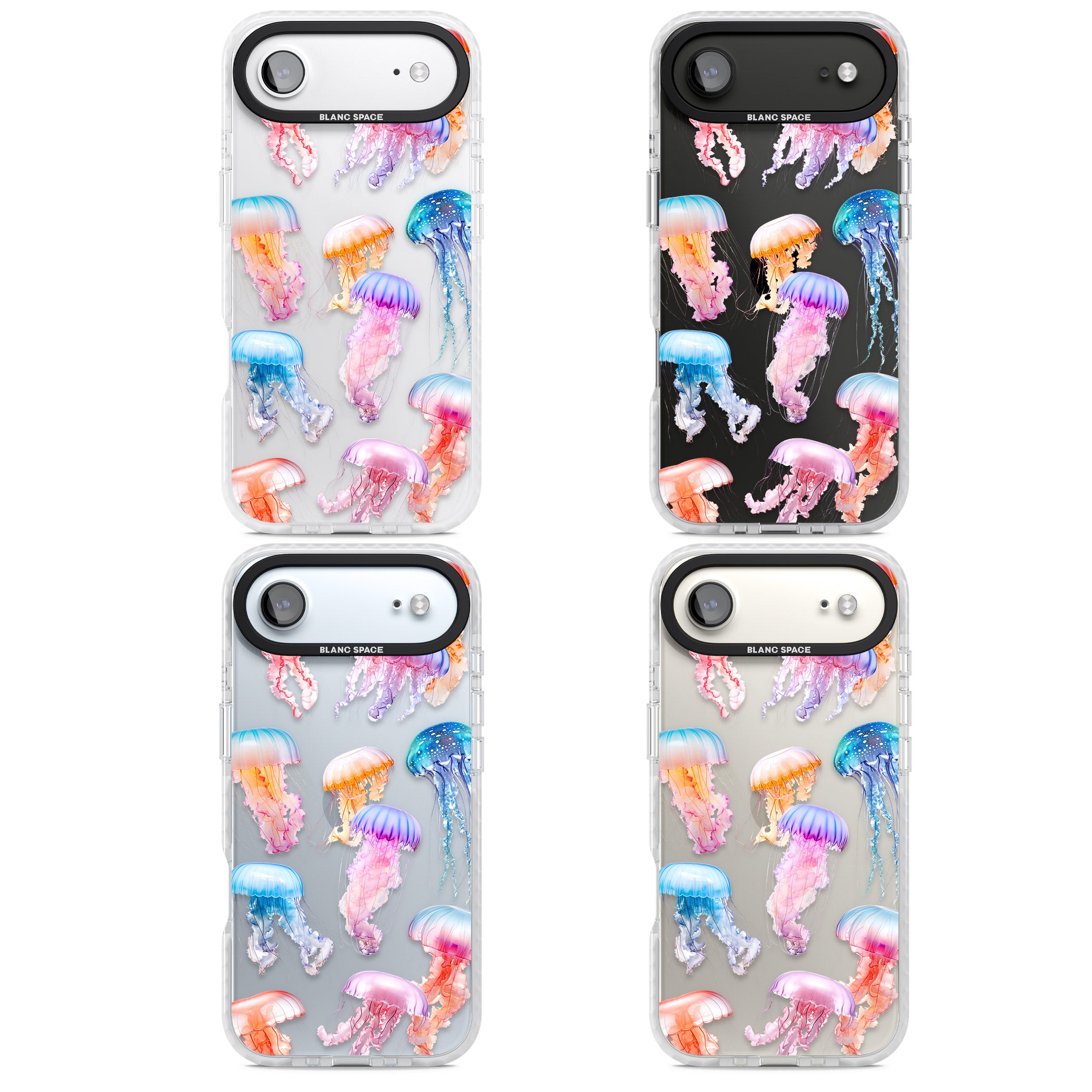 Vibrant Jellyfish iPhone 17 Air Impact Clear Phone Case APT Impact Protection
