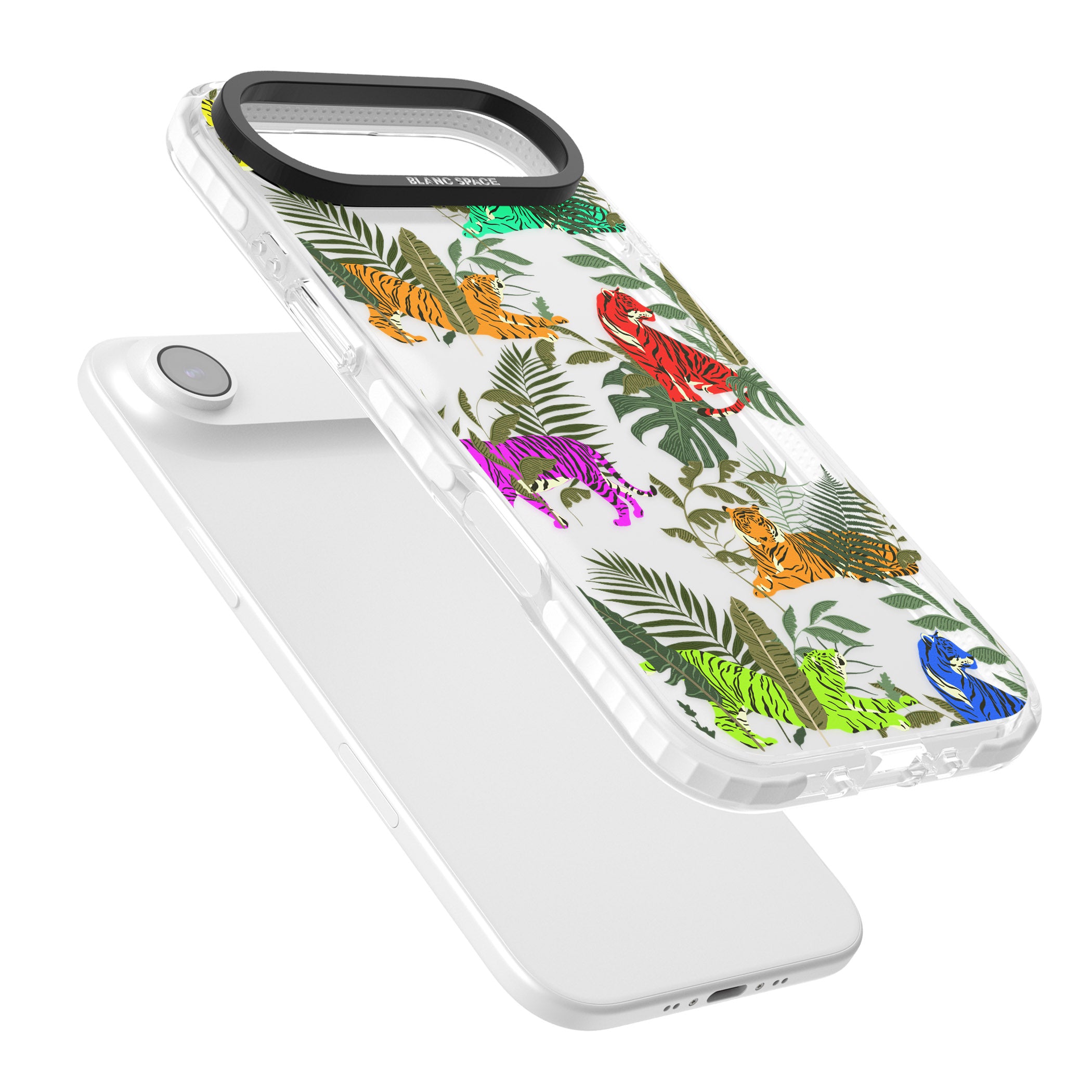 Colorful Jungle Tiger iPhone 17 Air Impact Clear Phone Case Colours