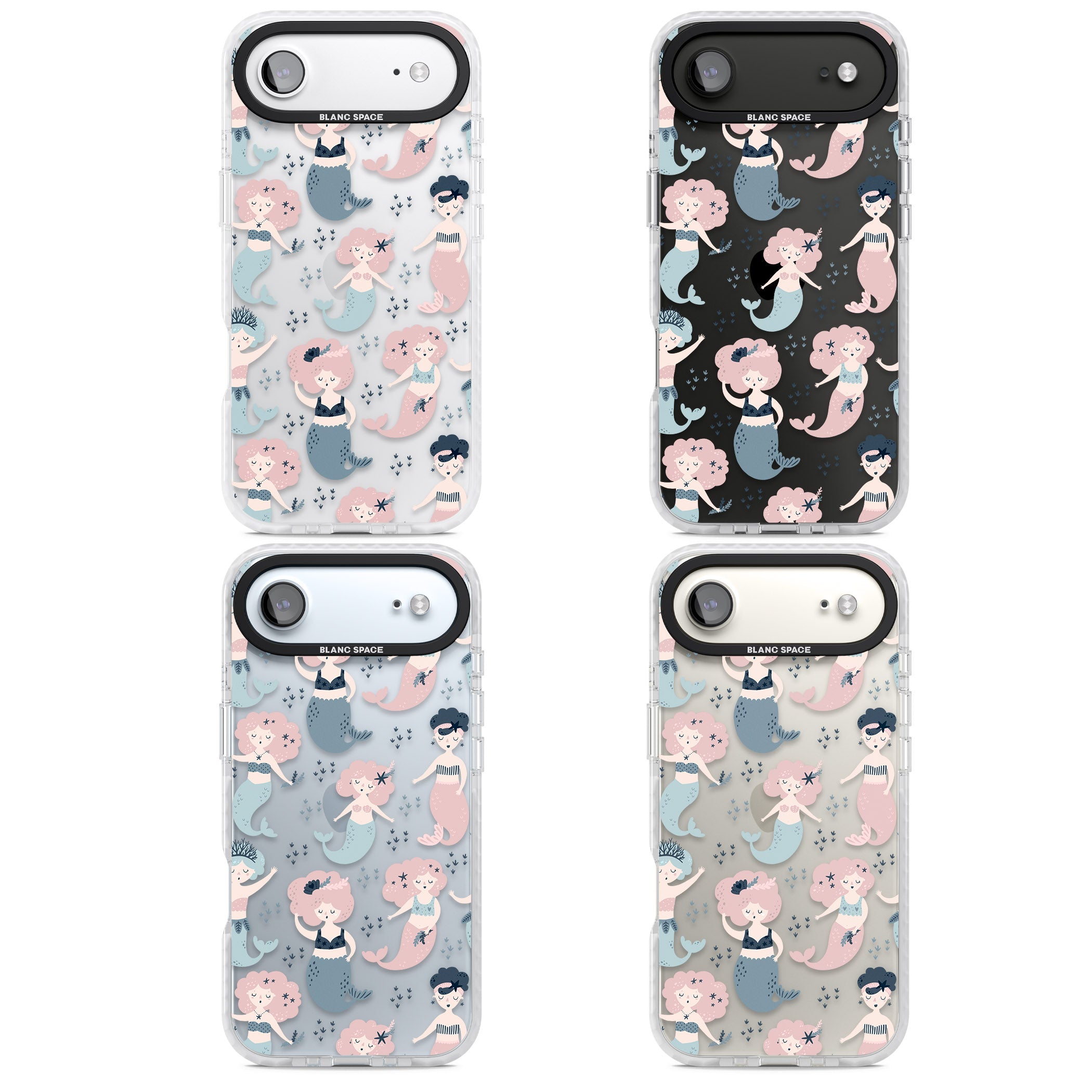 Under The Sea Mermaids (Clear) iPhone 17 Air Impact Clear Phone Case APT Impact Protection