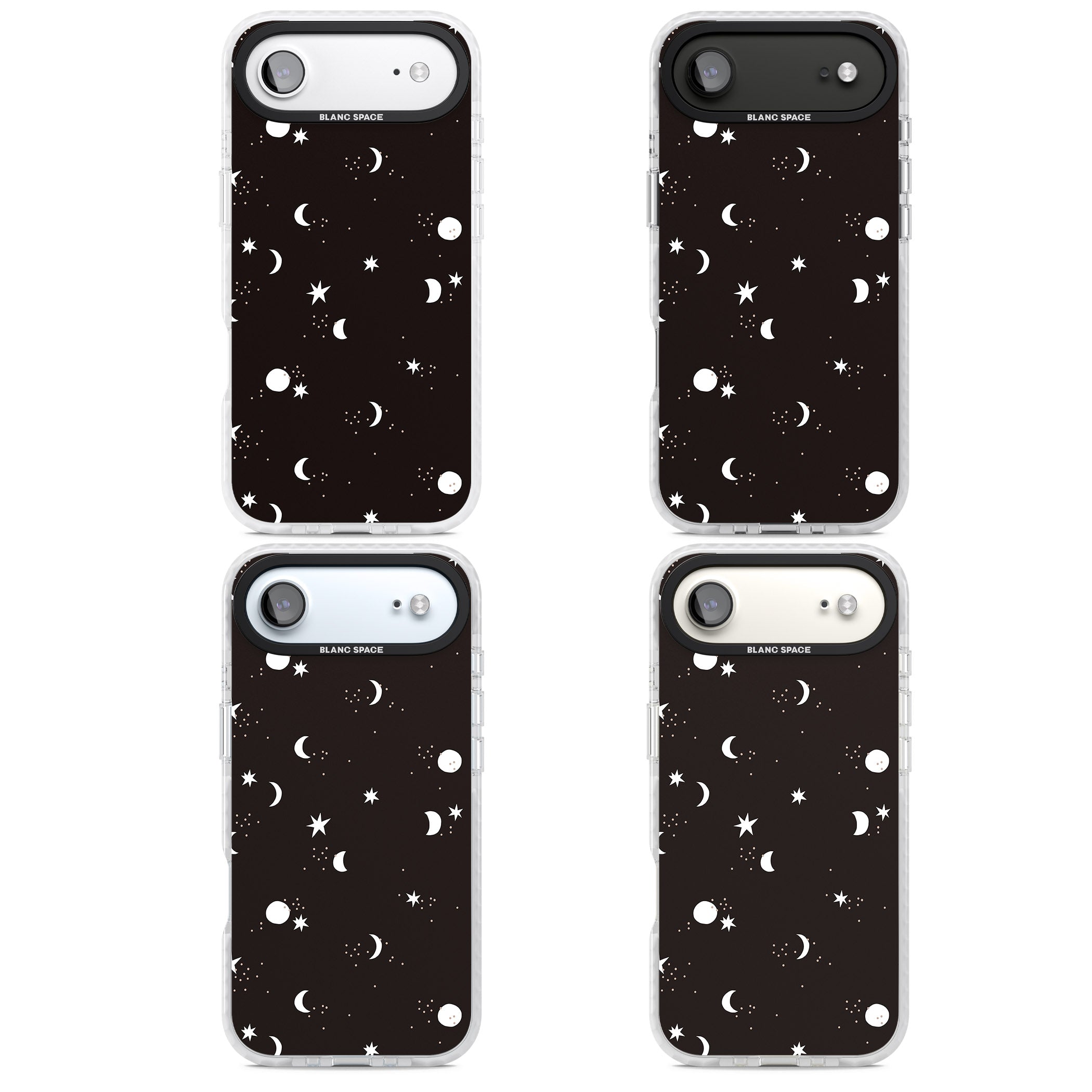 Funky Moons & Stars iPhone 17 Air Impact Clear Phone Case APT Impact Protection