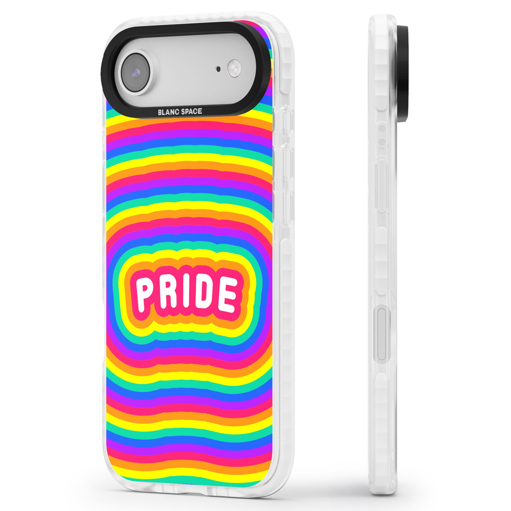 Pride iPhone 17 Air Impact Clear Phone Case Side Profile