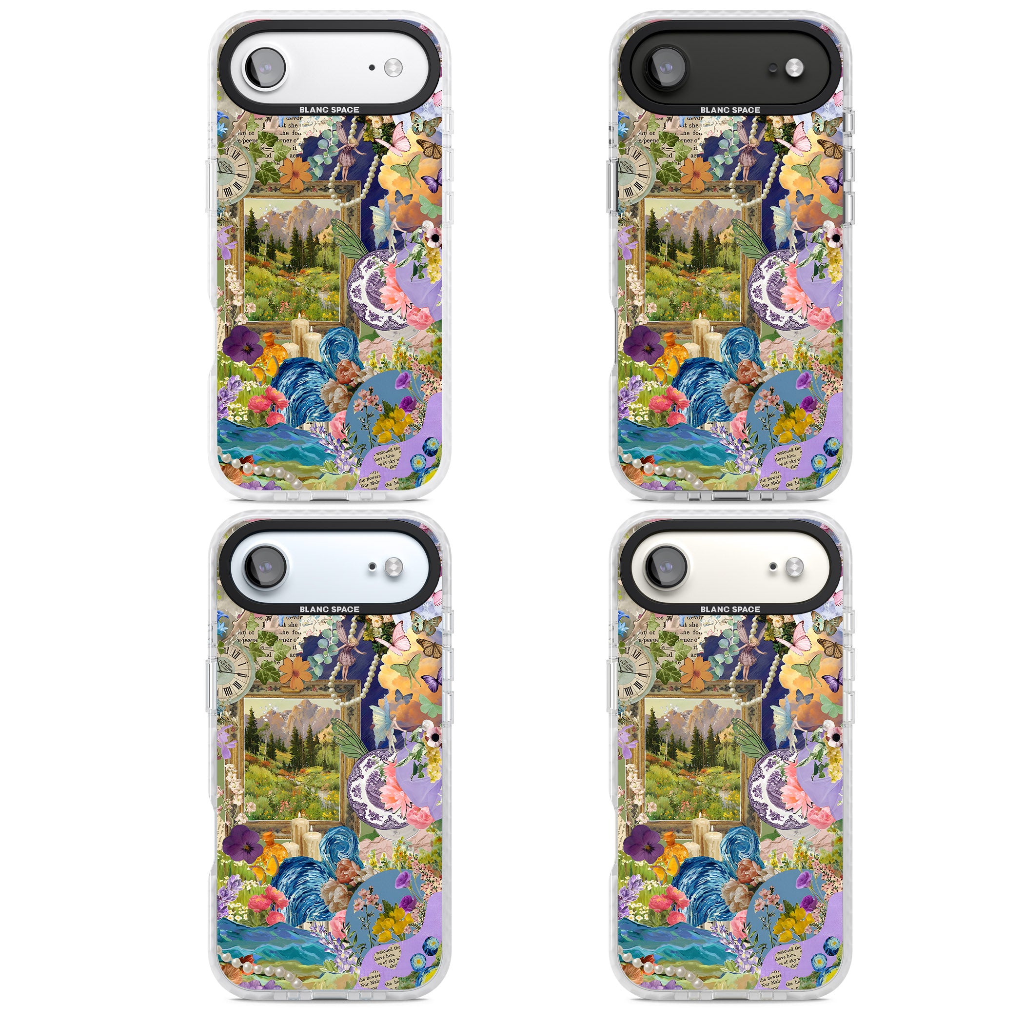Vibrant Whimsy Collage iPhone 17 Air Impact Pro Clear Phone Case APT Impact Protection
