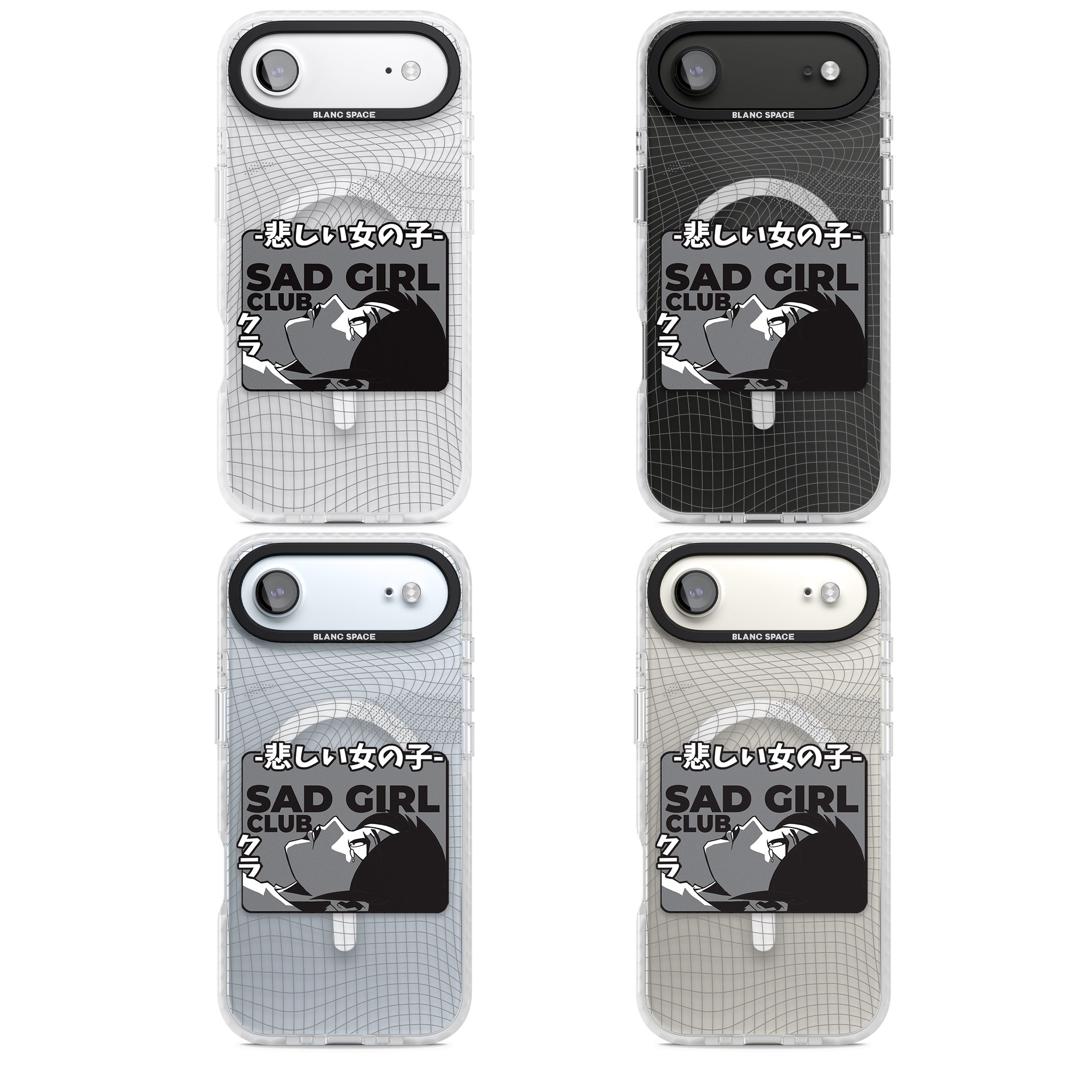 Sad Girl Club iPhone 17 Air Impact Pro Clear Phone Case APT Impact Protection