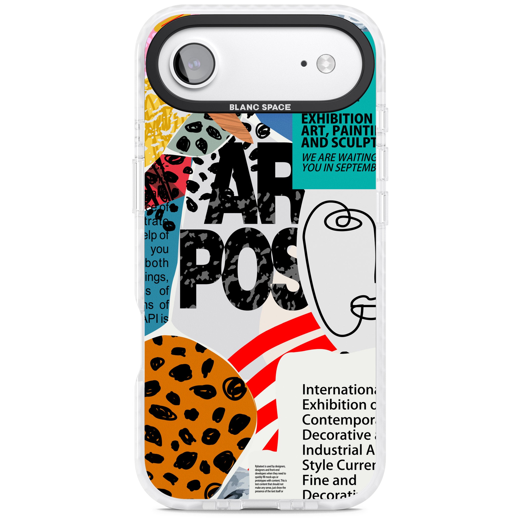 Abstract Art Poster iPhone 17 Air Impact Pro Clear Phone Case