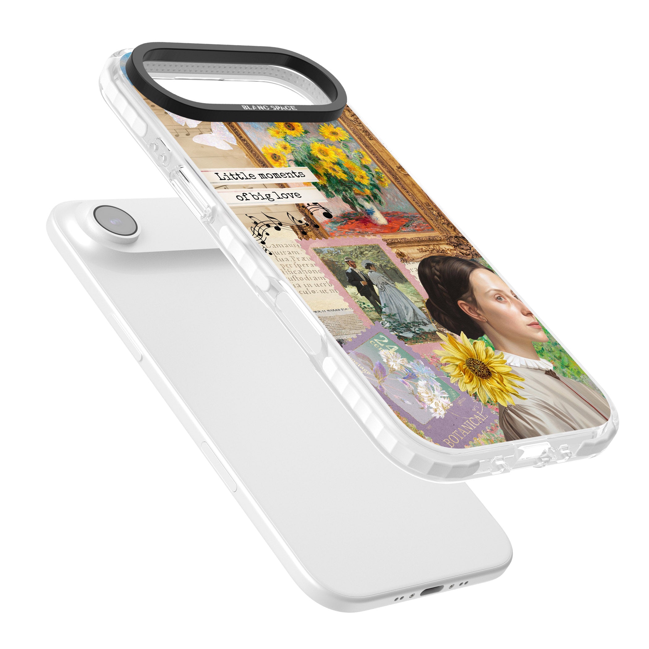 Monet 'Little Moments' Collage iPhone 17 Air Impact Pro Clear Phone Case Colours